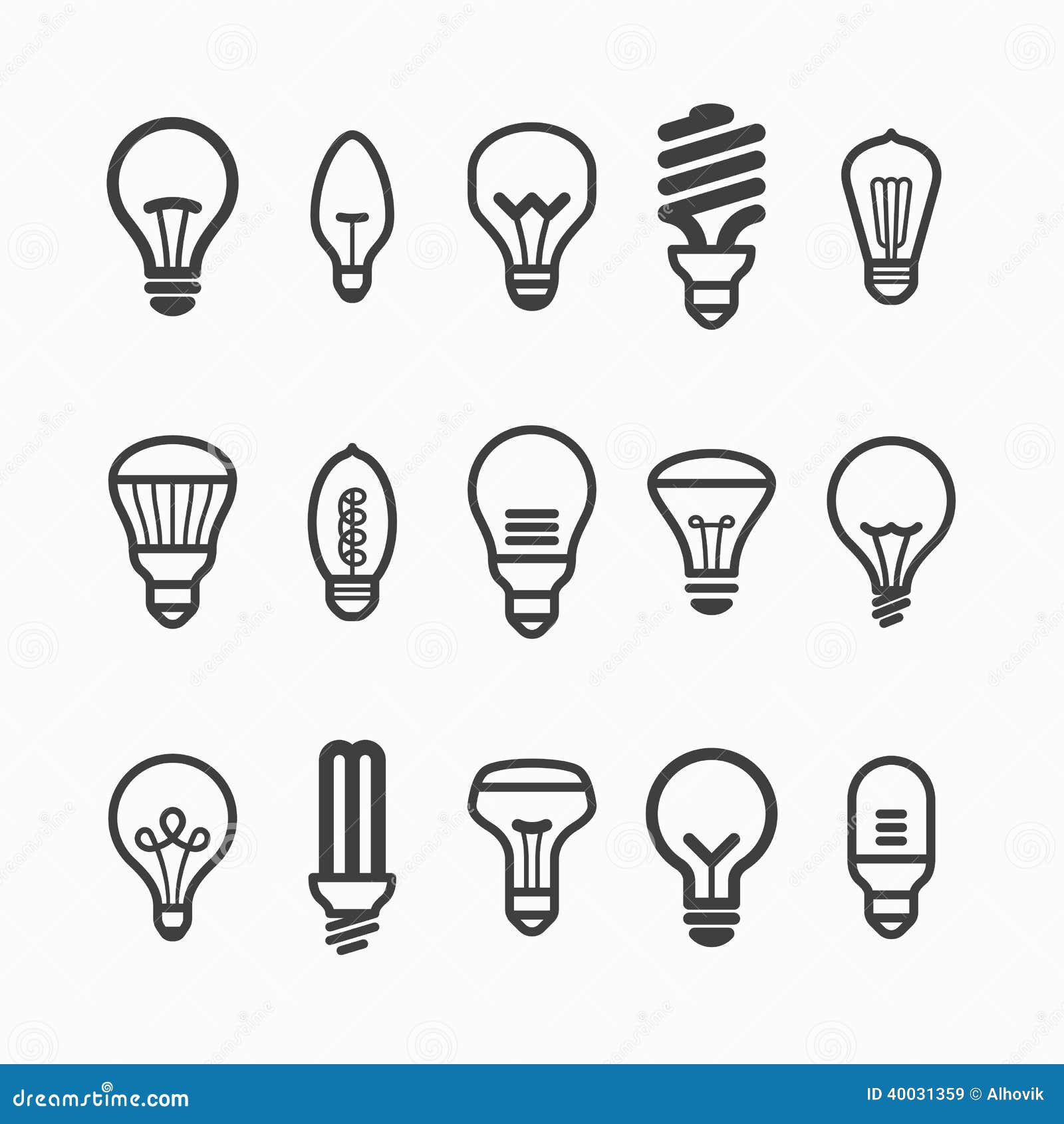 Light Bulb With Electron Orbit And Atoms Circling The Bulb Vector ...