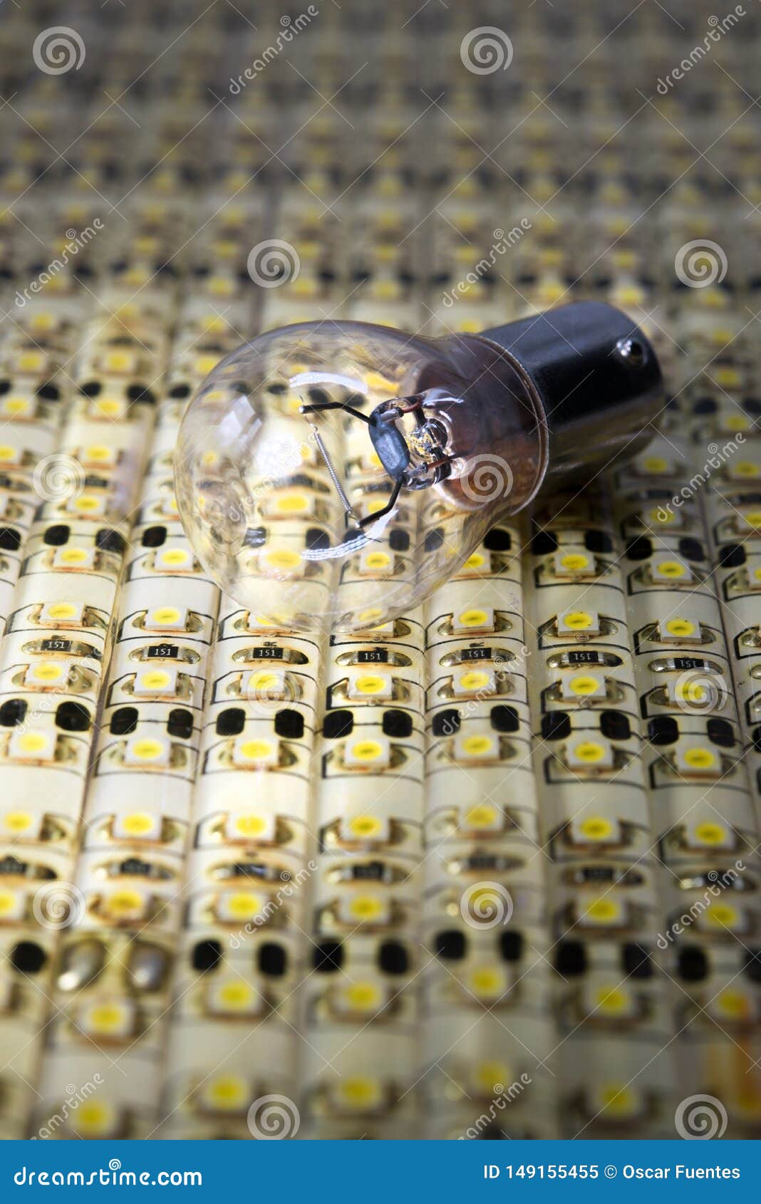 Light Bulb and Led, Electric Power Stock Image Image of equipment