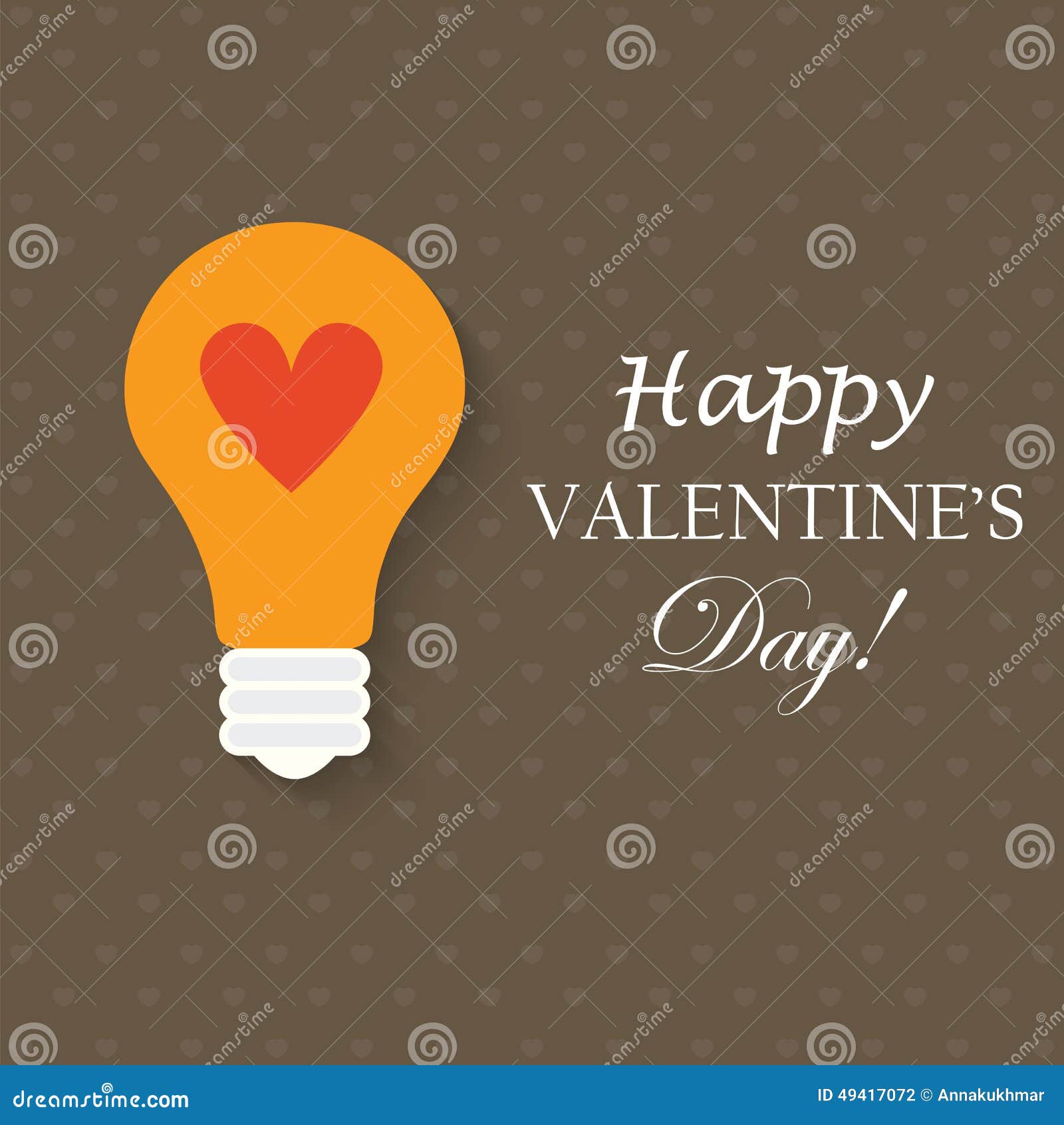 Light bulb with love heart stock vector. Illustration of valentine