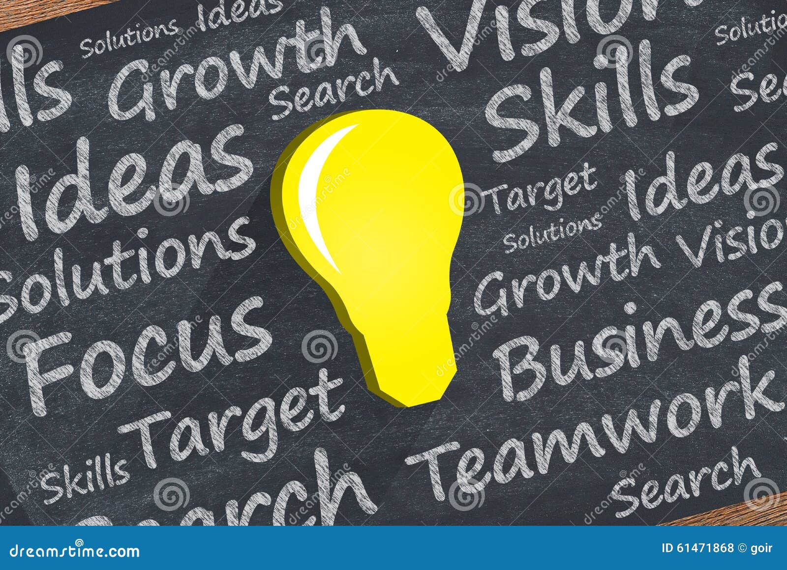 Light Bulb Over Business Concept Stock Photo Image of concepts