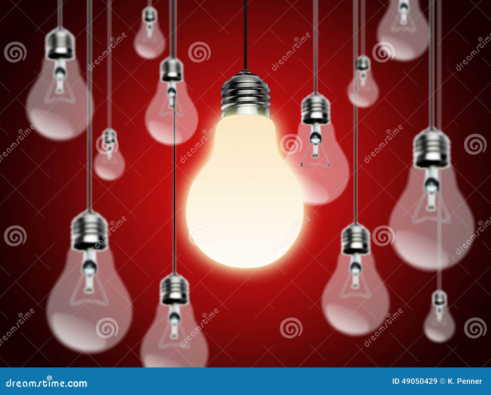 light bulbs with idea conzept