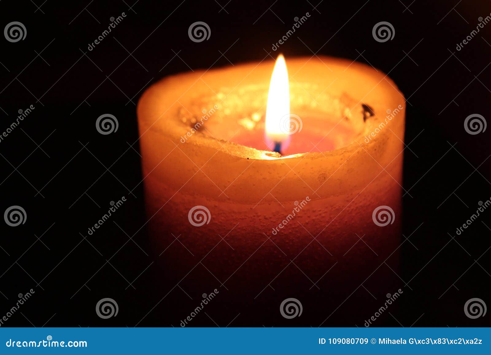 Light a candle and relax! stock image. Image of darkness 109080709