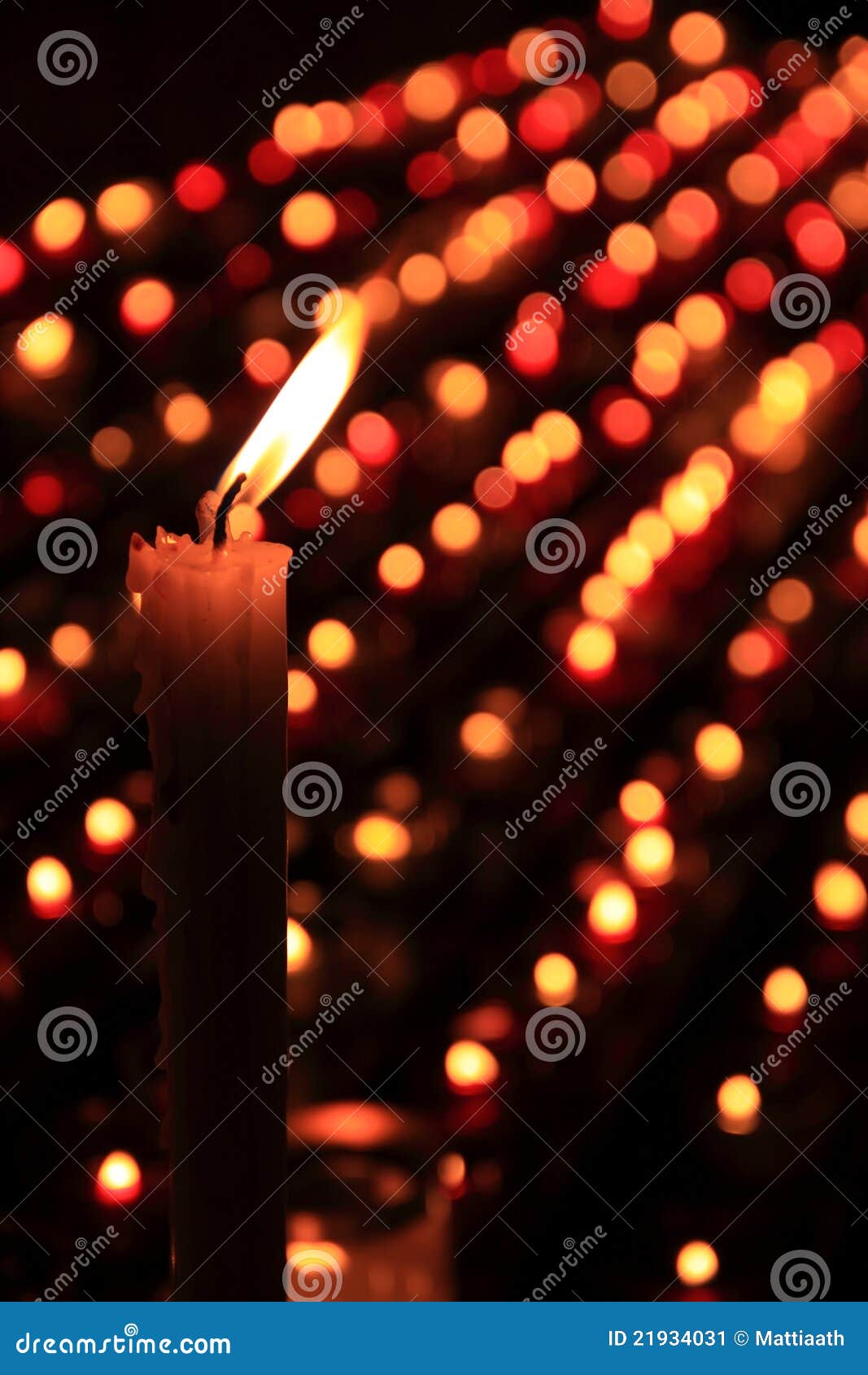 Light candles in a crypt stock image. Image of bokeh 21934031
