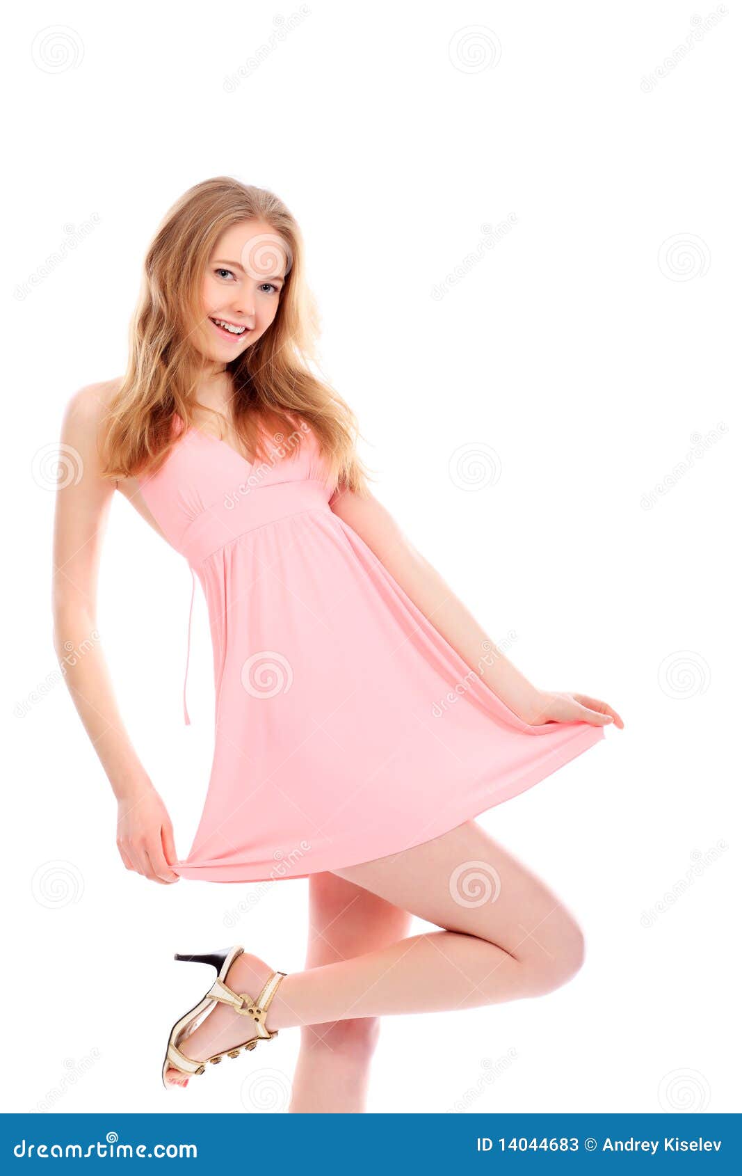 Light dress stock image. Image of fashion, romantic, person - 14044683