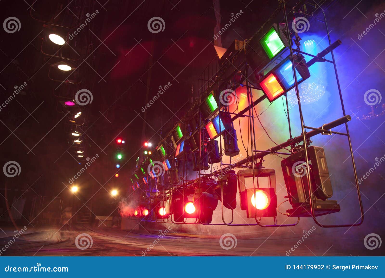 Theater light on stage stock photo. Image of party, festival 144179902