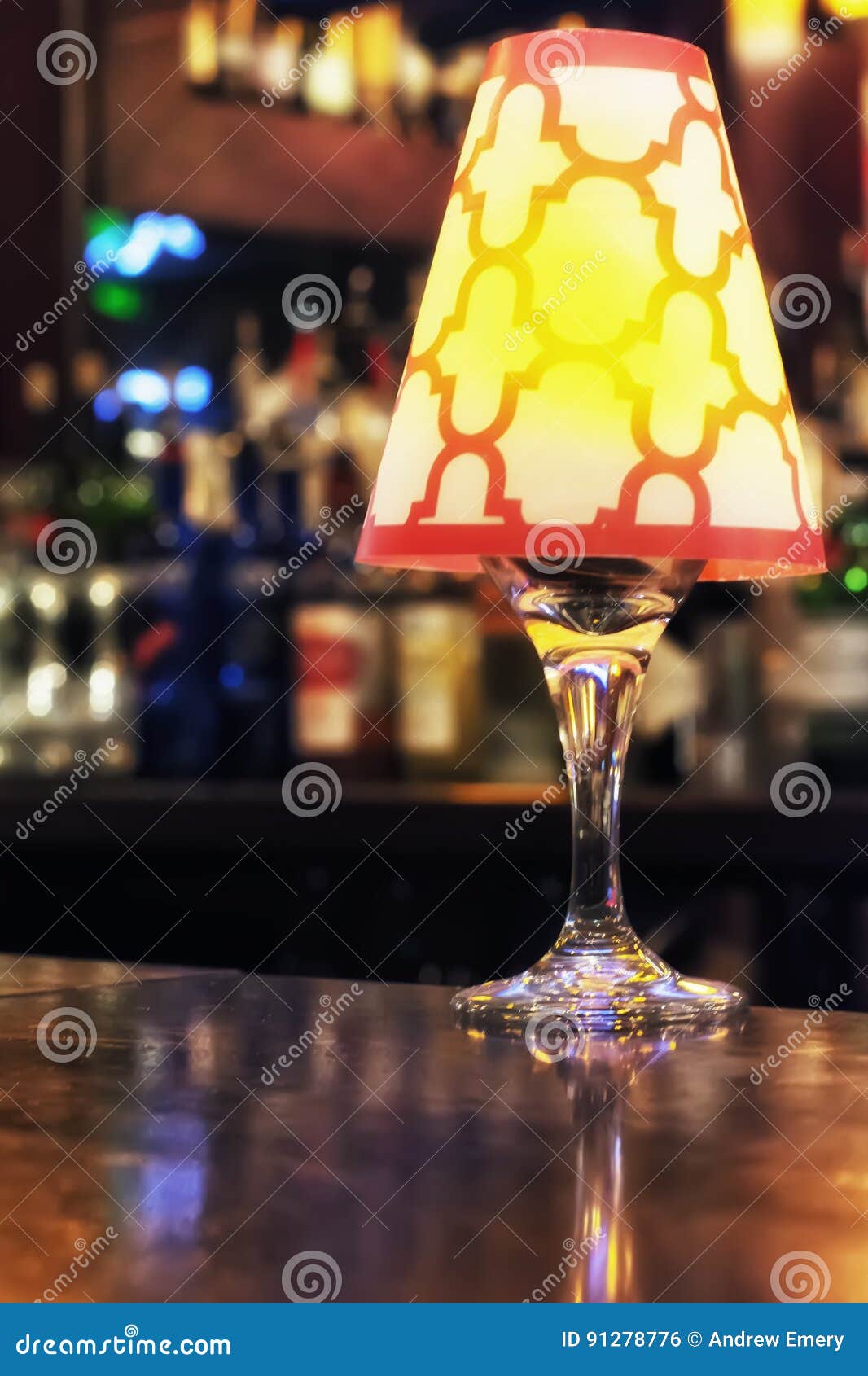 Light Fixture on Bar stock photo. Image of indoor, lounge 91278776