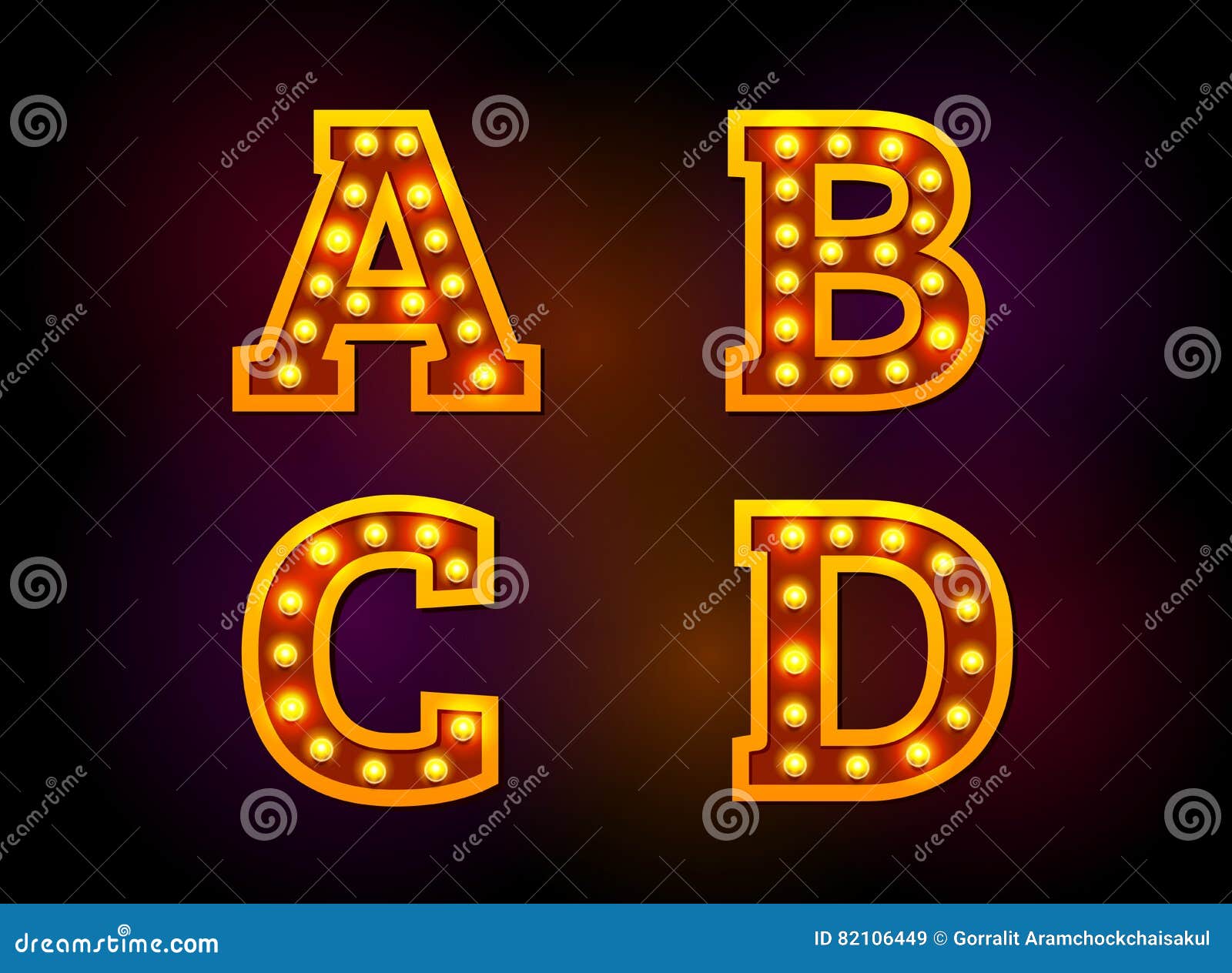 Fontalphabettexttheatercinema Clipart And Illustrations