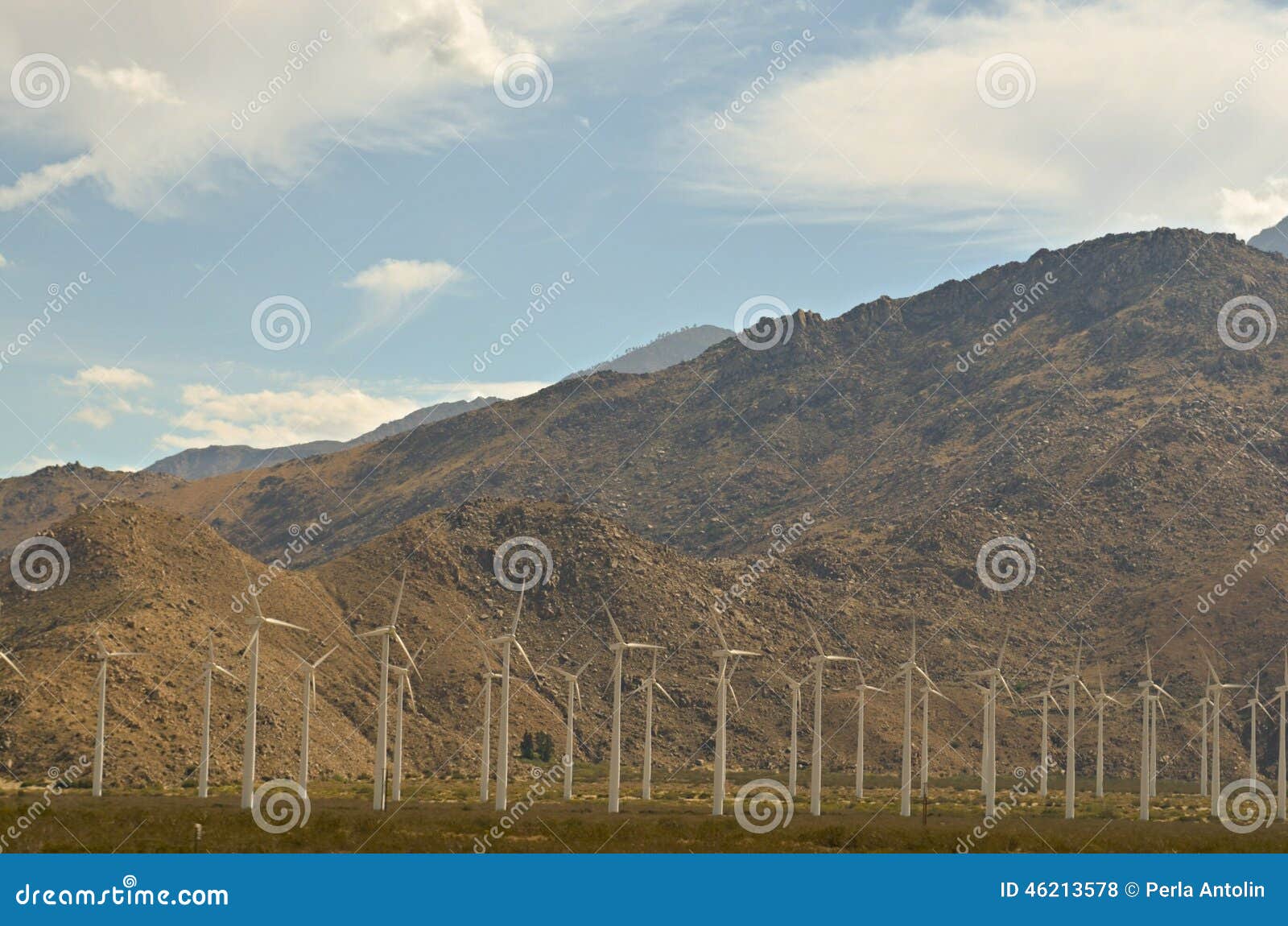 Light Generators at the Desert Stock Photo - Image of blue, dessert ...