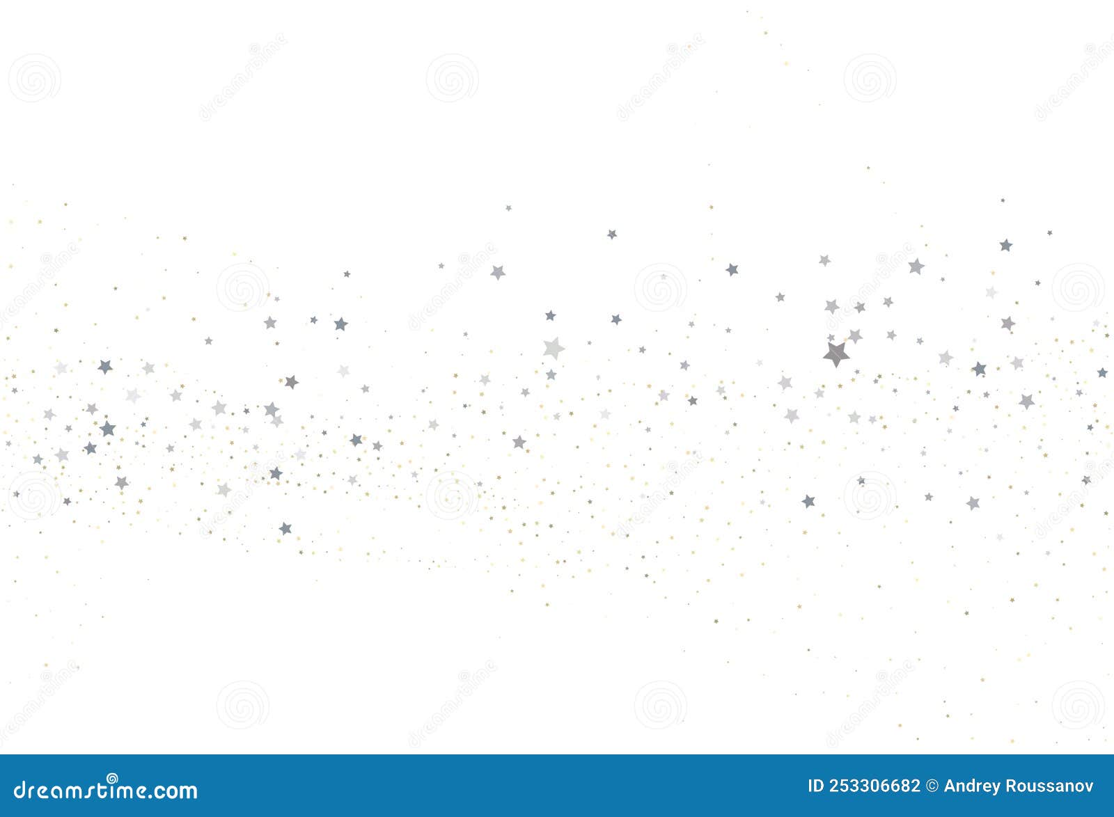 Light Gold and Light Silver Glitter Confetti Background. Stock Vector