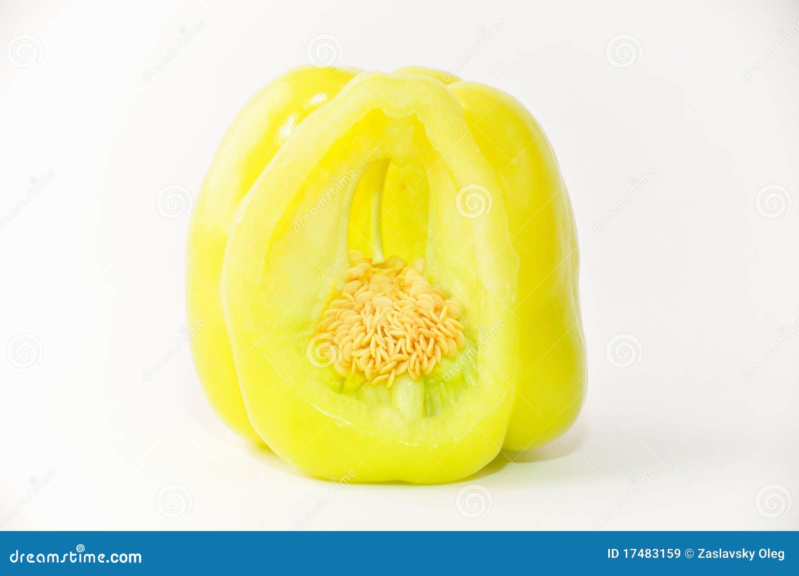 Light green bell pepper. stock image. Image of vegetable 17483159