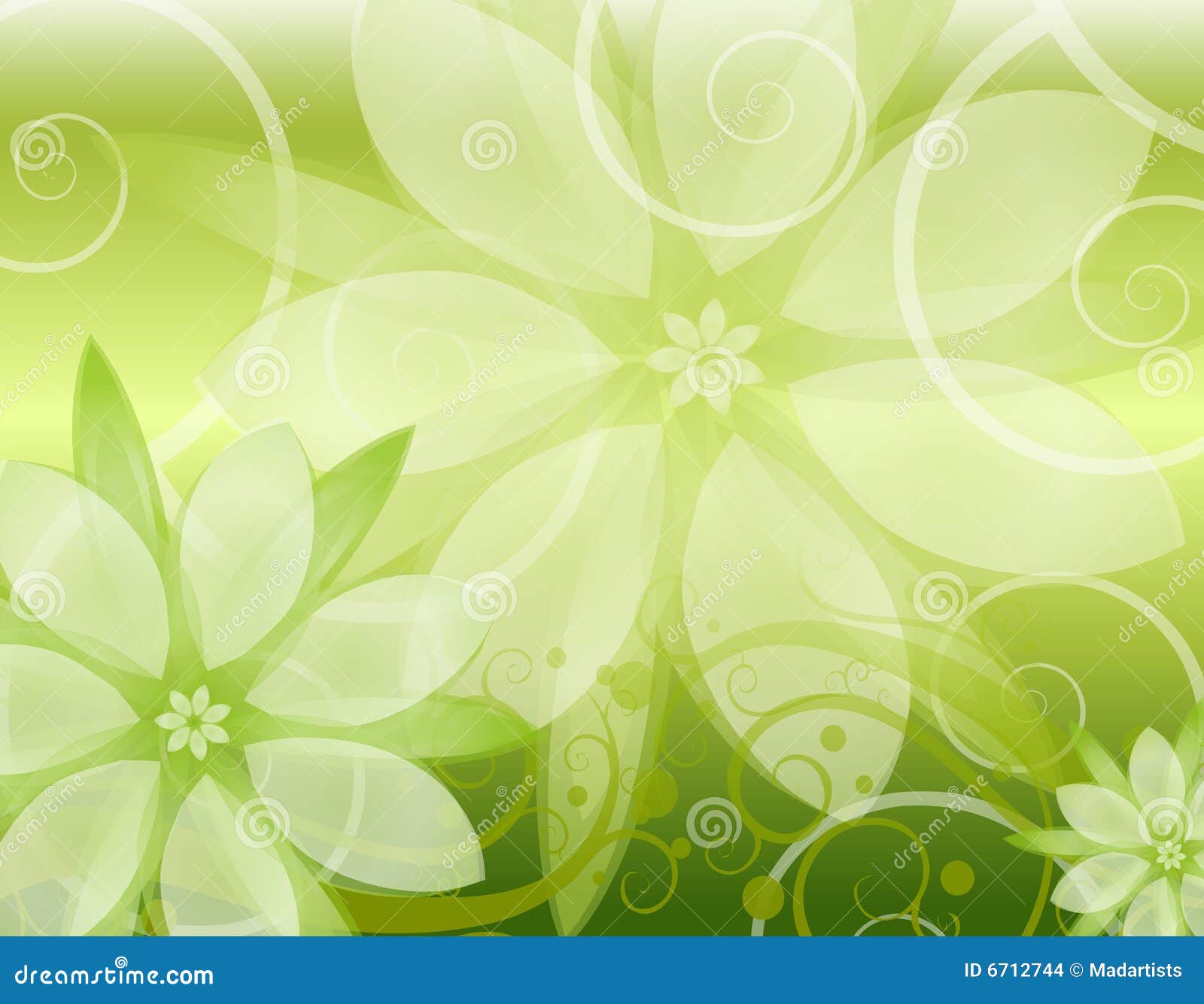 Light Green Floral Background Stock Images - Image: 6712744