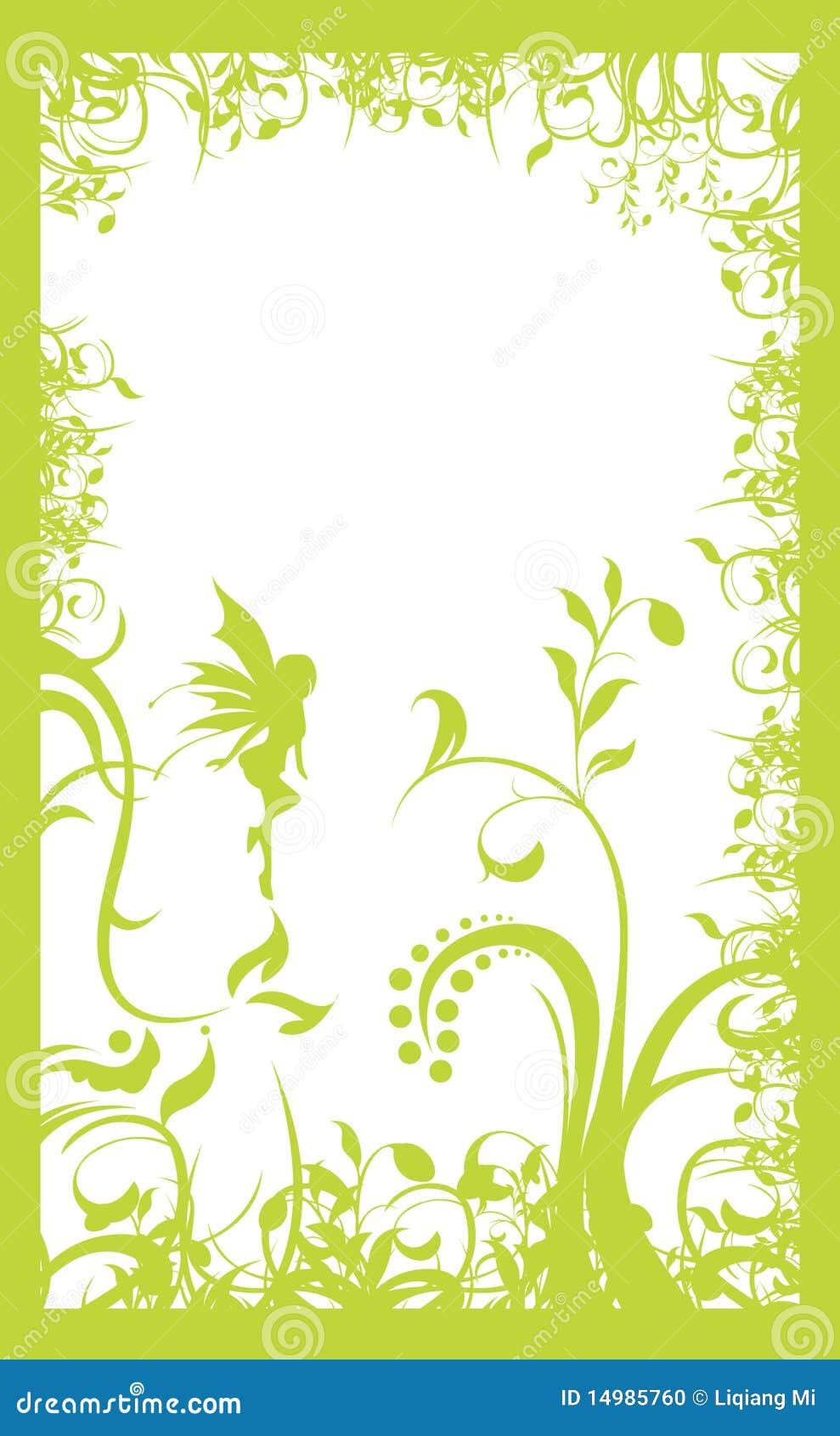 Light green frame stock vector. Illustration of rectangular - 14985760