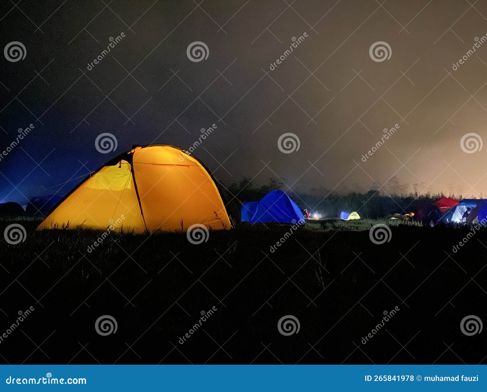 Camping 5 stock photo. Image of camping, night, tent 265841978