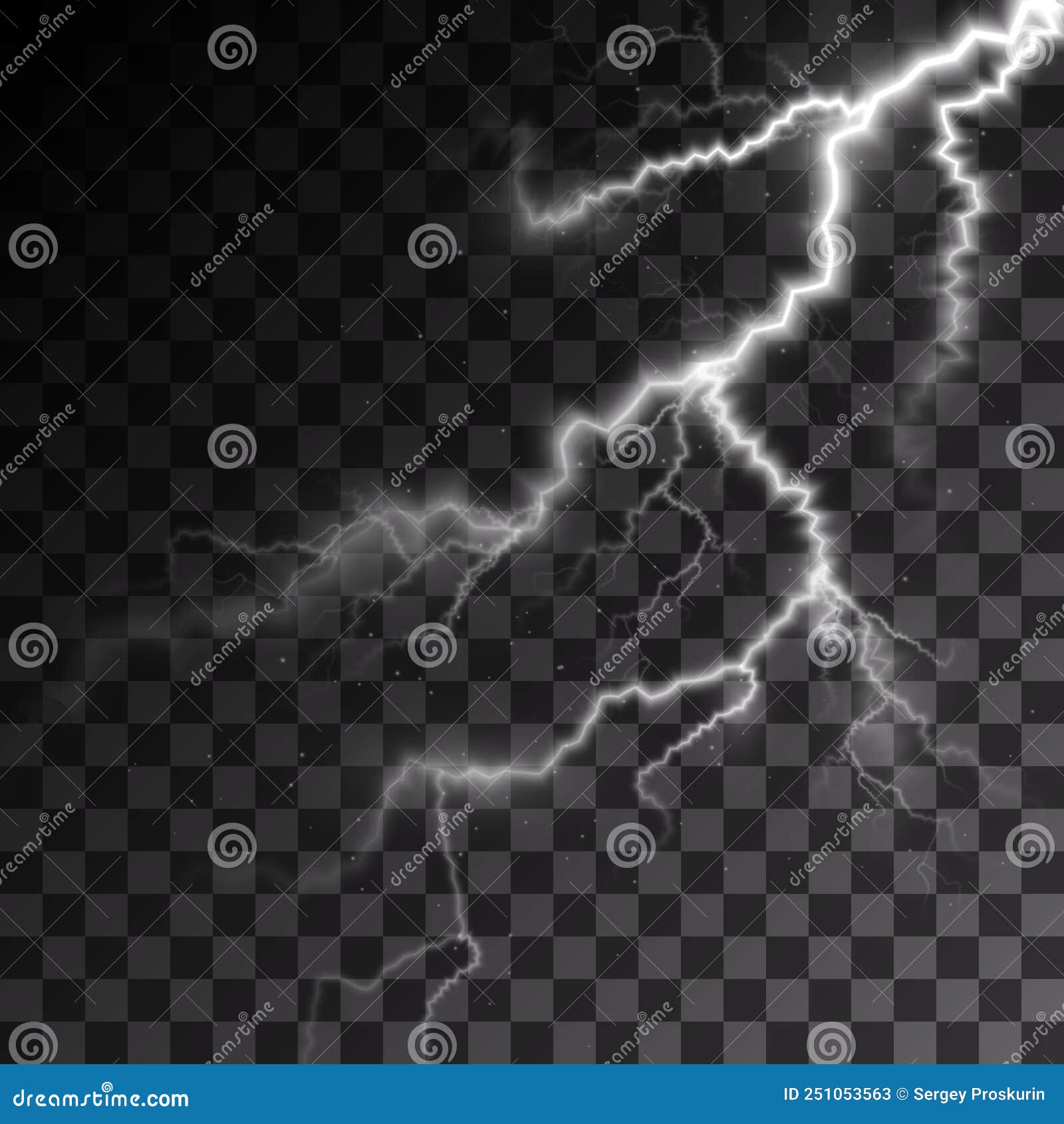 Light Isolated Vector Lightning Png. Magic Light Abstract Lines