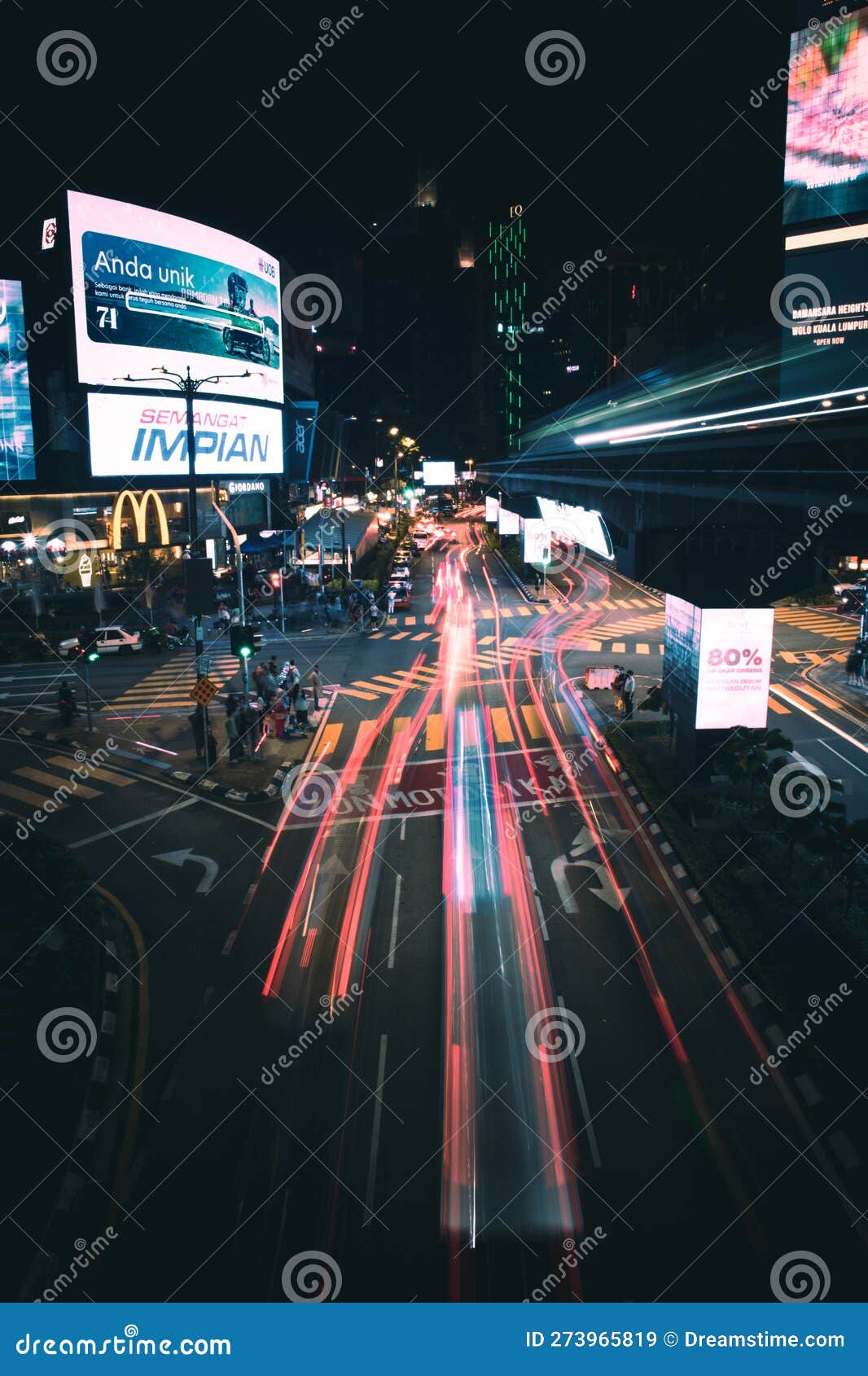 Light of the Kuala Lumpur City Centres Editorial Stock Image Image of