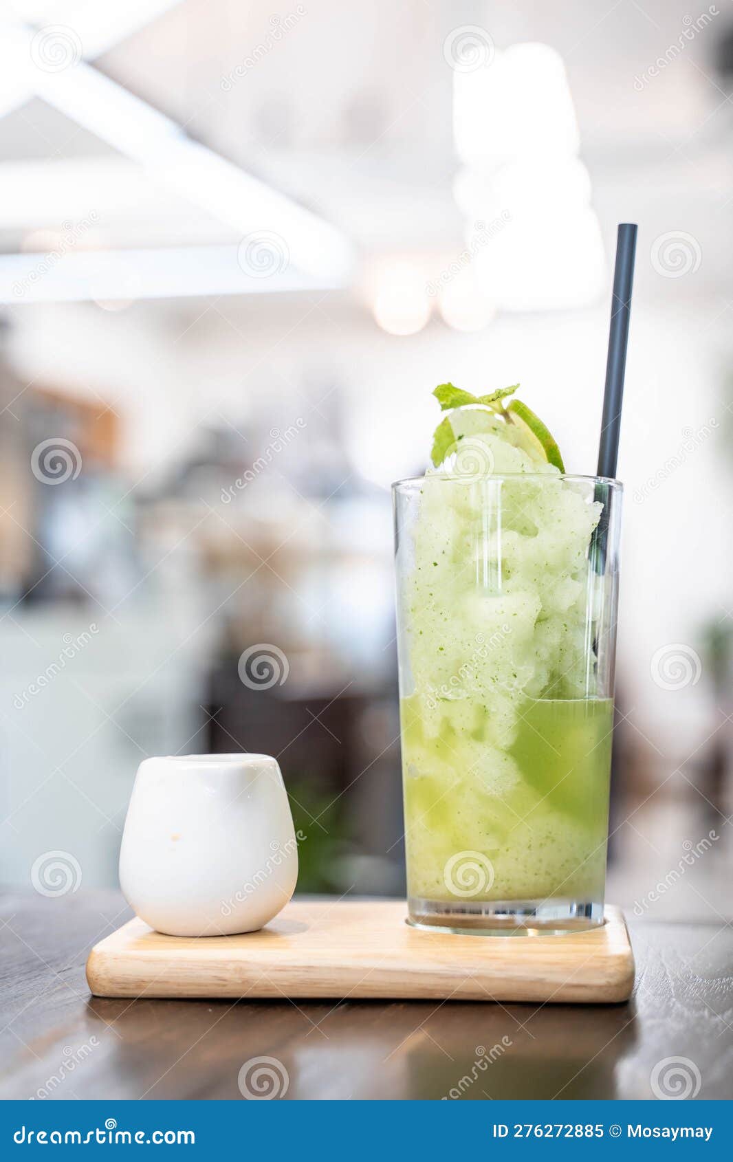 Light Mango Smoothie Serve with Black Tea Stock Image Image of mango