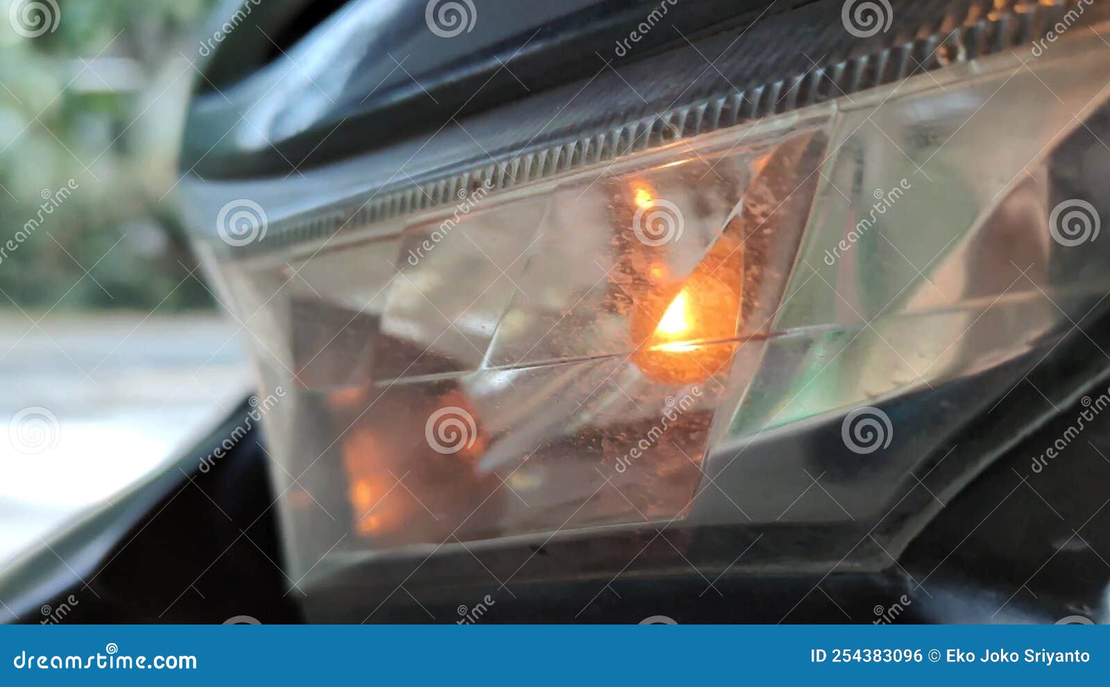 A Light on a Motorcycle that Flashes Stock Footage Video of driving
