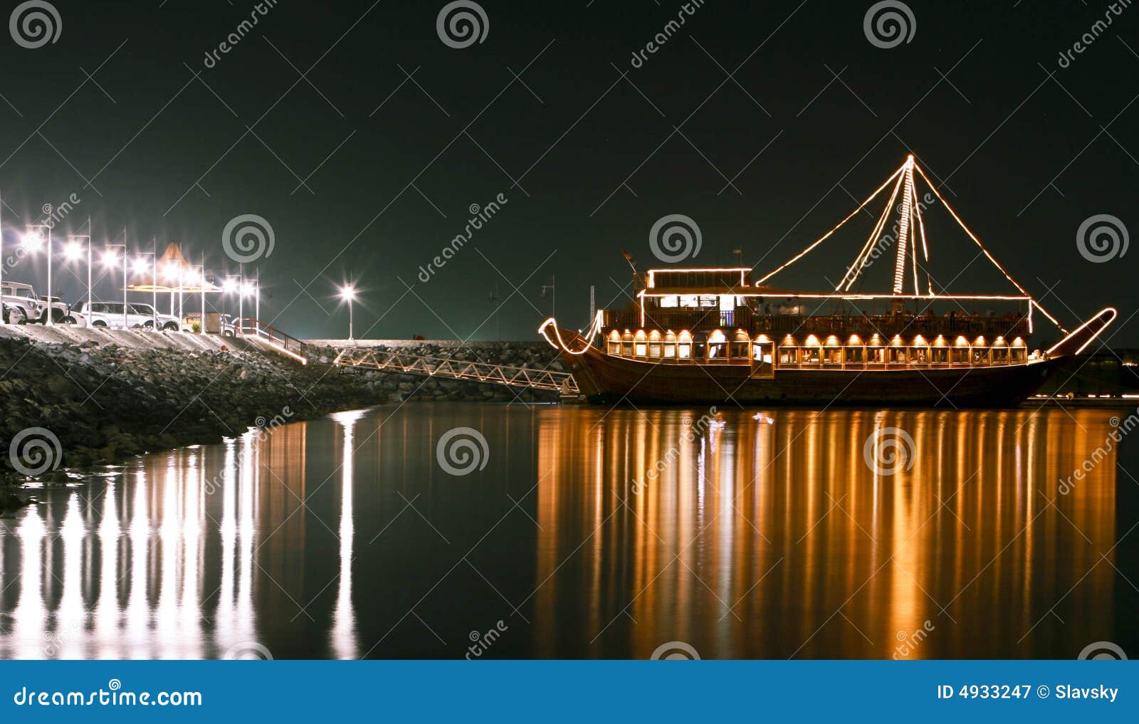Light night boat stock image. Image of sailboat, dusk 4933247