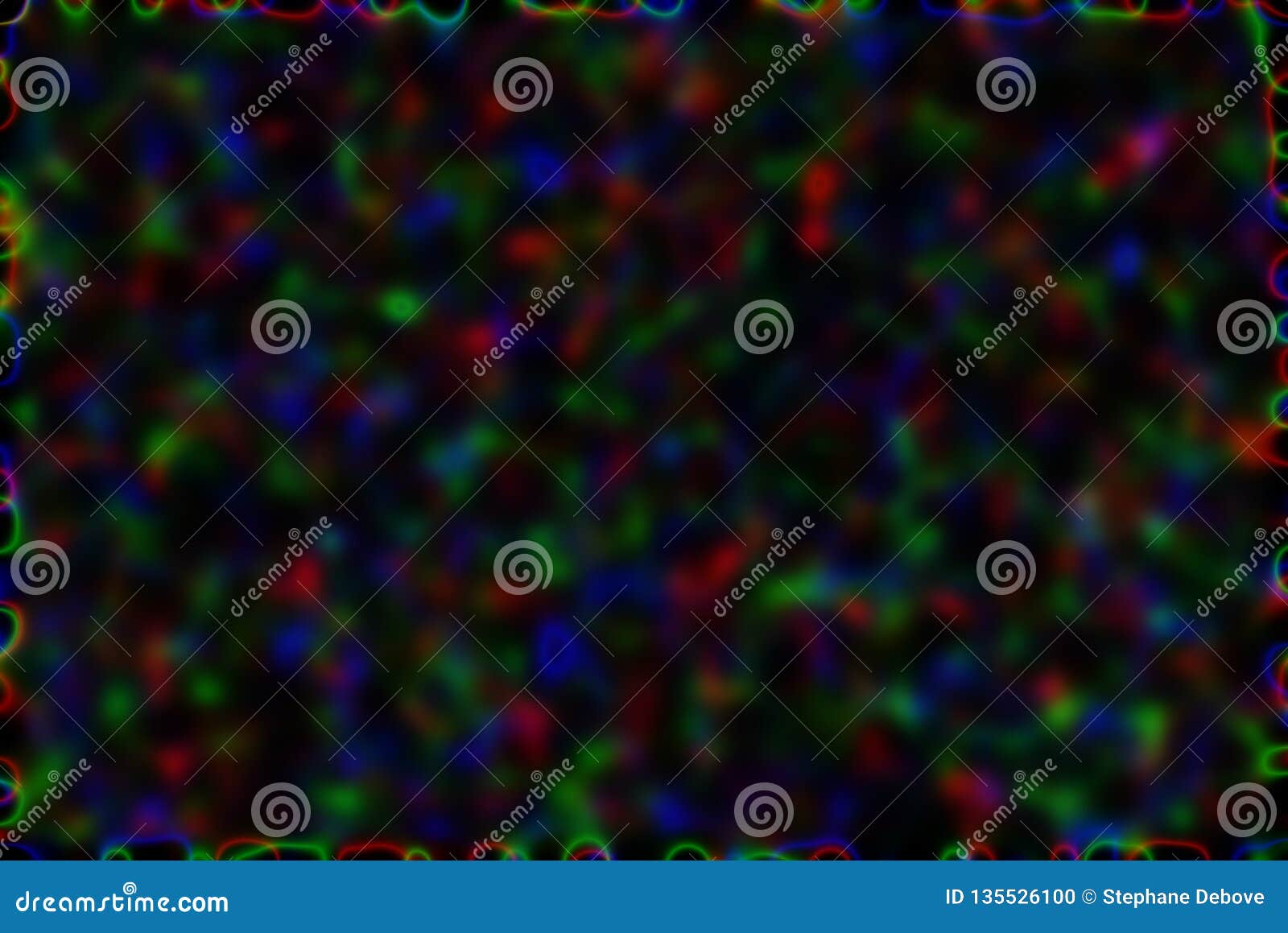 Light Painting Effect, Laser Light Rays Going through Dark, Abstract