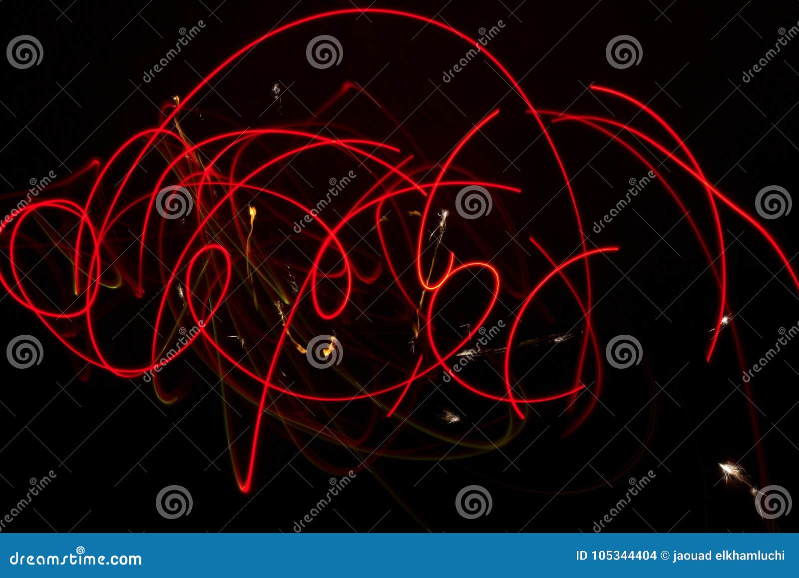 Light Painting Over Black Background Stock Photo Image of particle