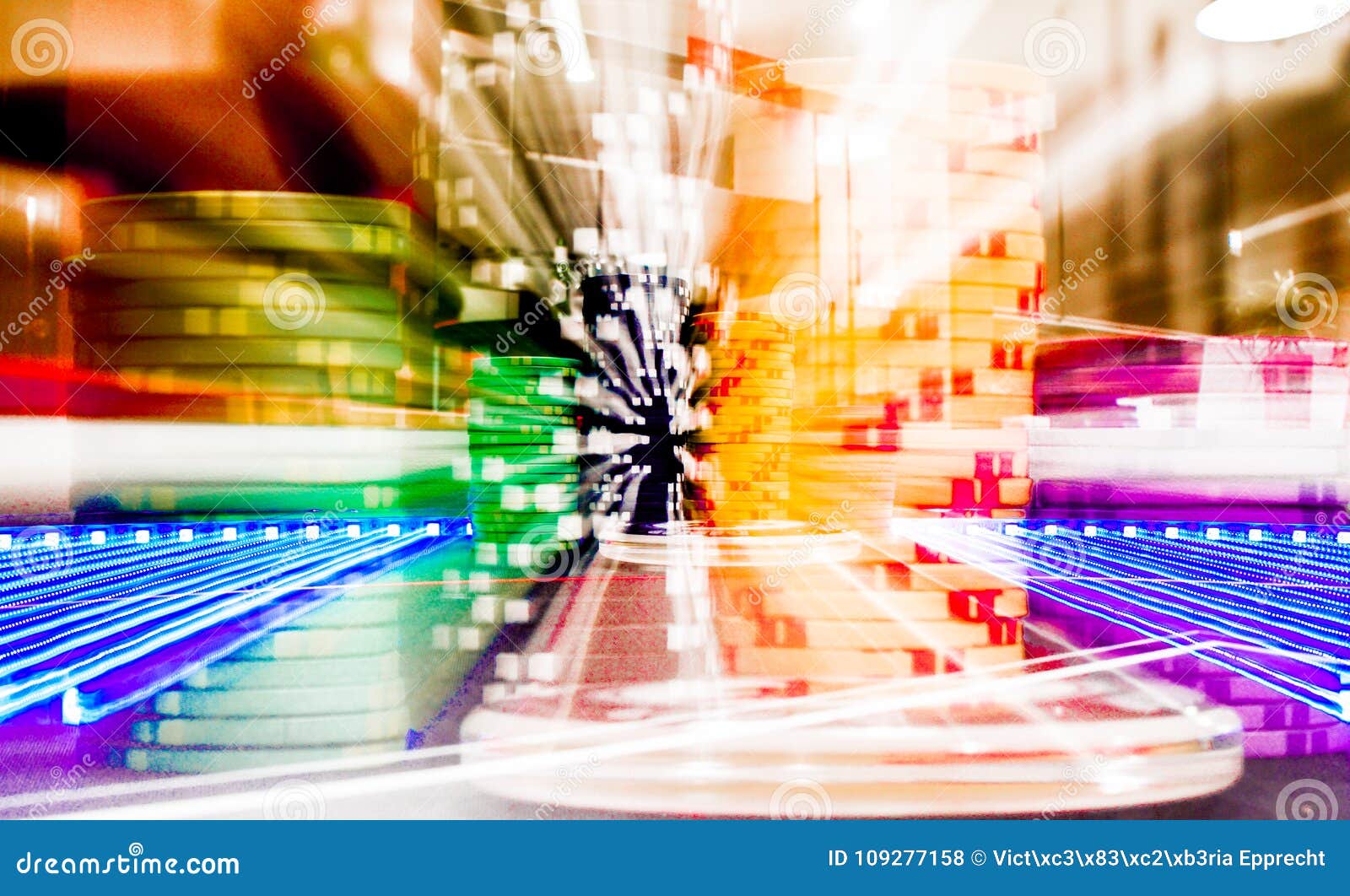 Light Painting Poker Game Table Stock Photo Image of light, texture