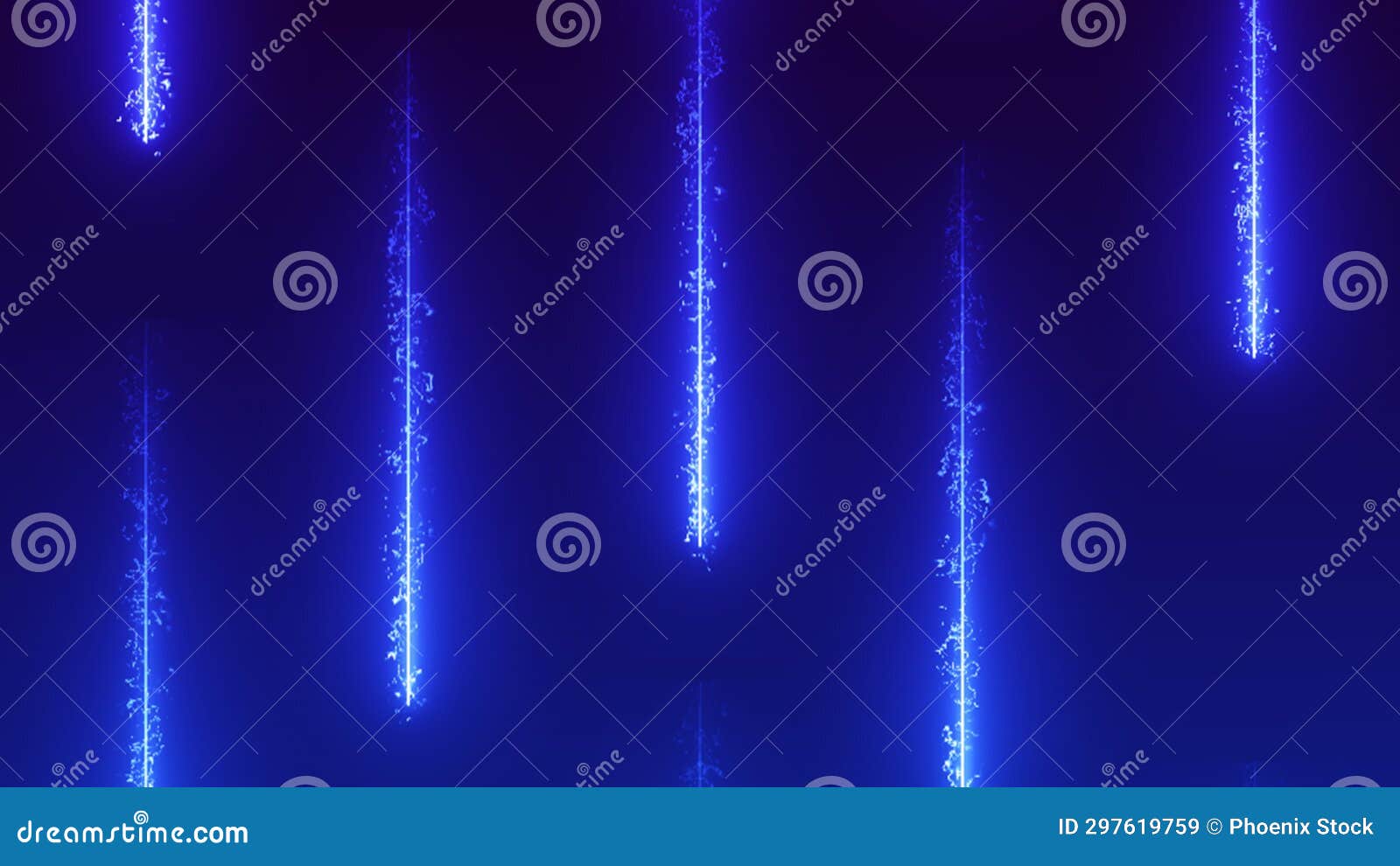 light particle trails rainfall. energy light colorful beams falling motion graphic.