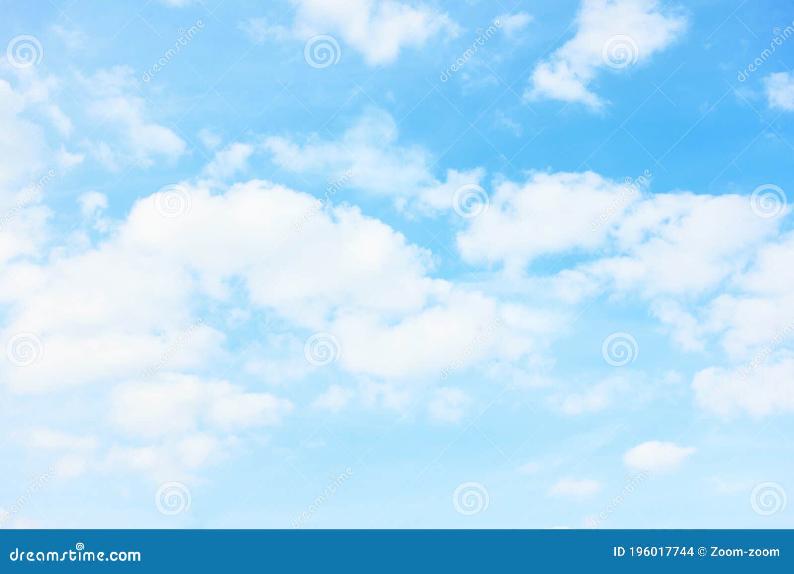 Light Pastel Blue Sky with White Clouds Stock Photo - Image of atmosphere,  color: 196017744