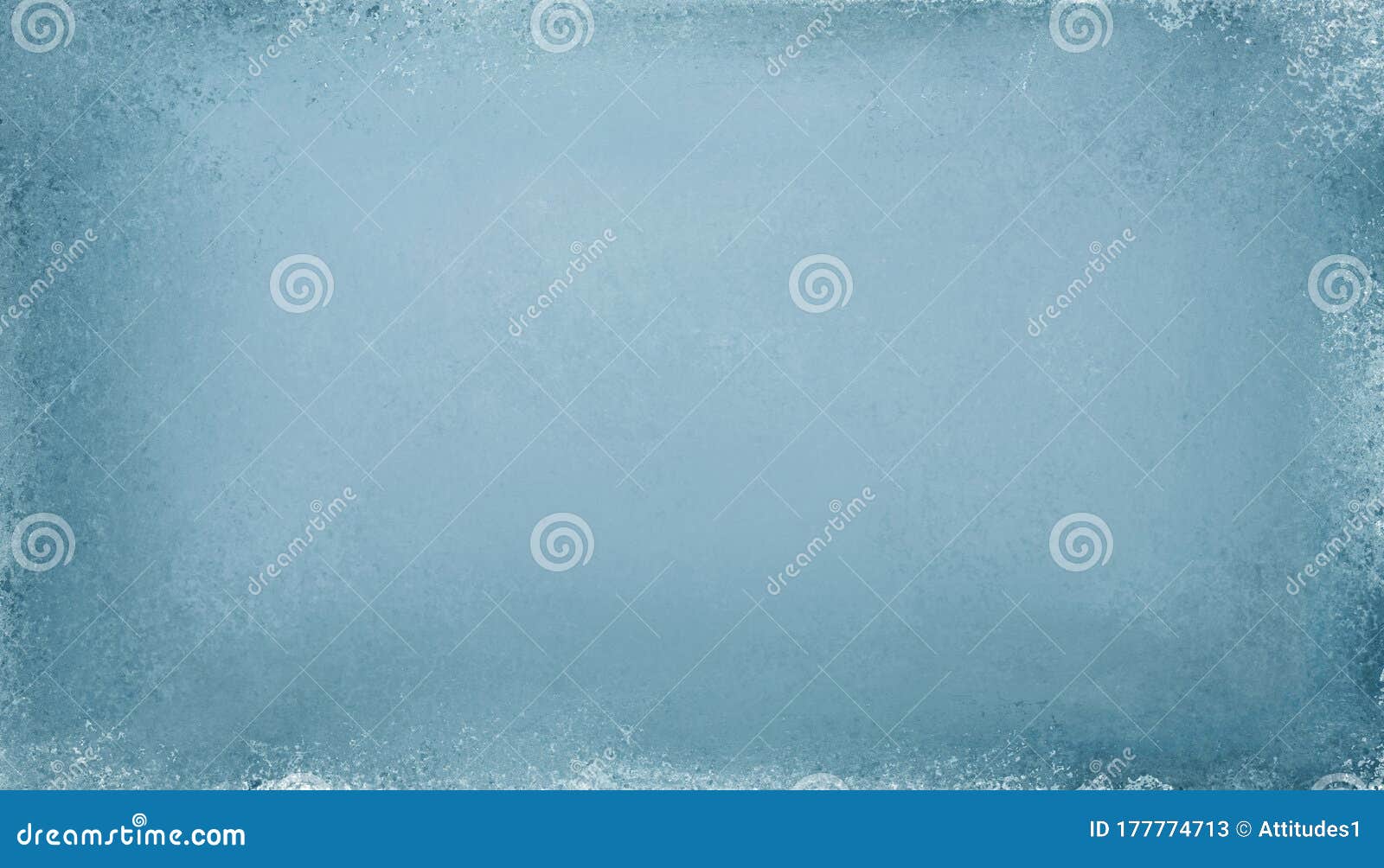 Old light blue paper background illustration with soft blurred texture on  borders in pastel pale blue green color with blank white center, plain  simple elegant vintage background Stock Illustration
