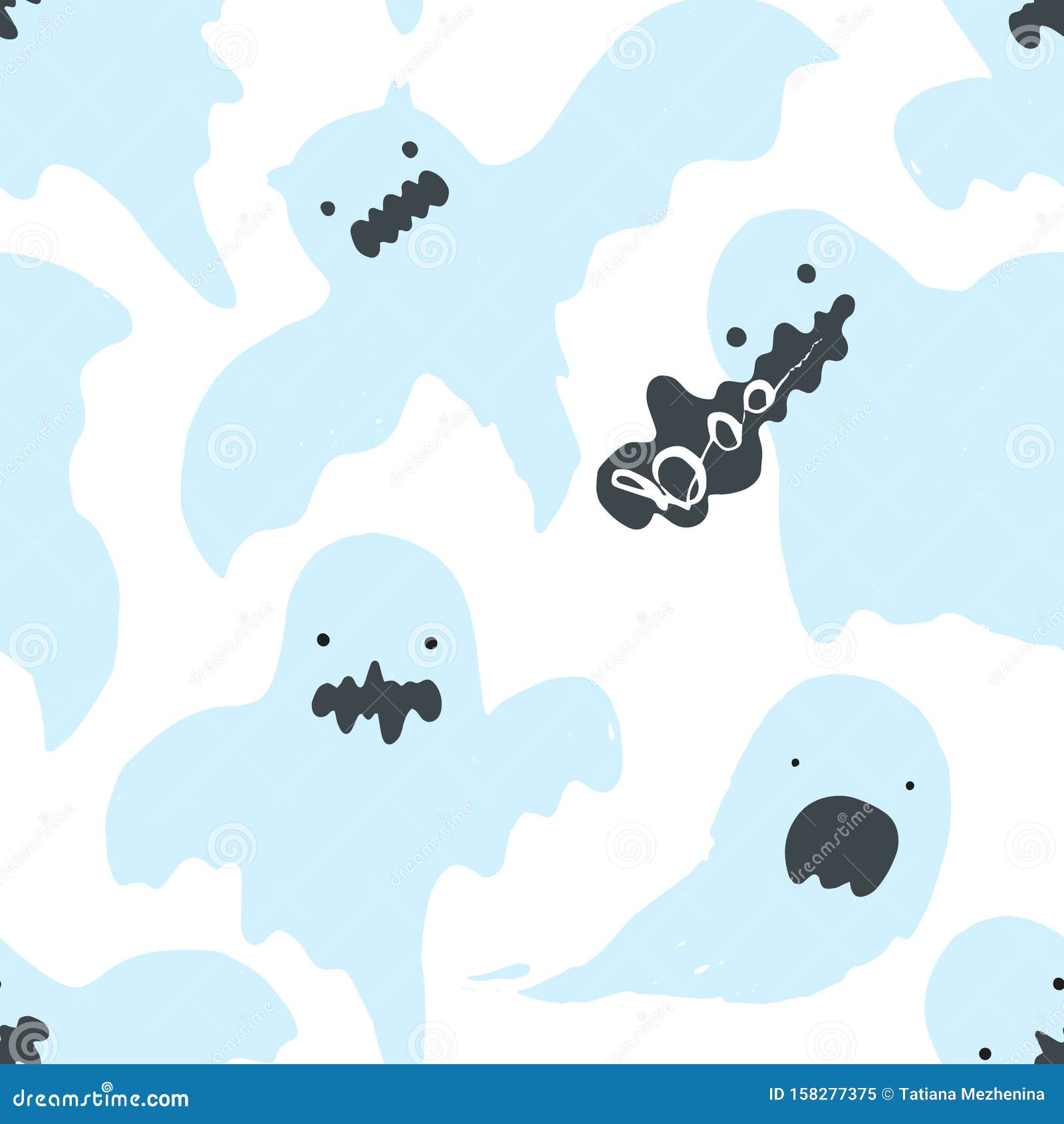 Cold Halloween card background dark blue 187018