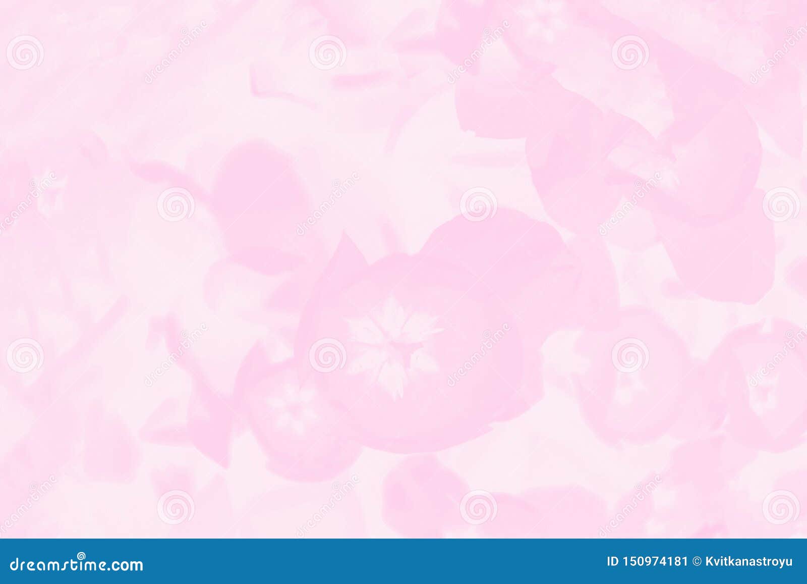 Light Pink Gradient Color Background With Delicate Floral Pattern