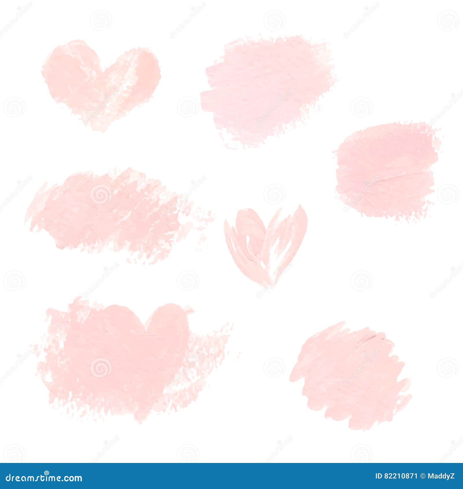 Light Pink Pastel Acrylic Brush Strokes Delicate Textures For