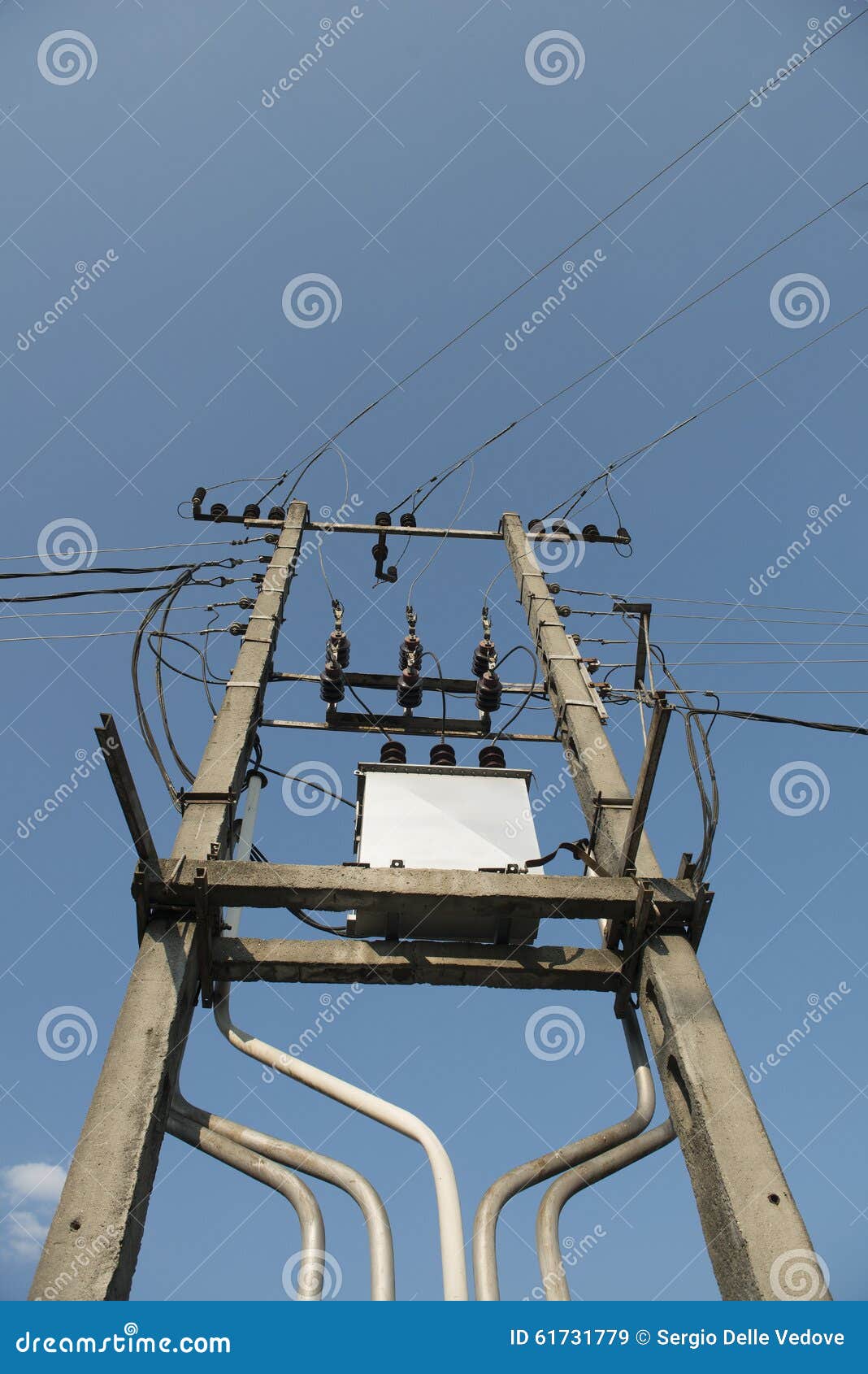 Light pole stock image. Image of metal, environment, construction