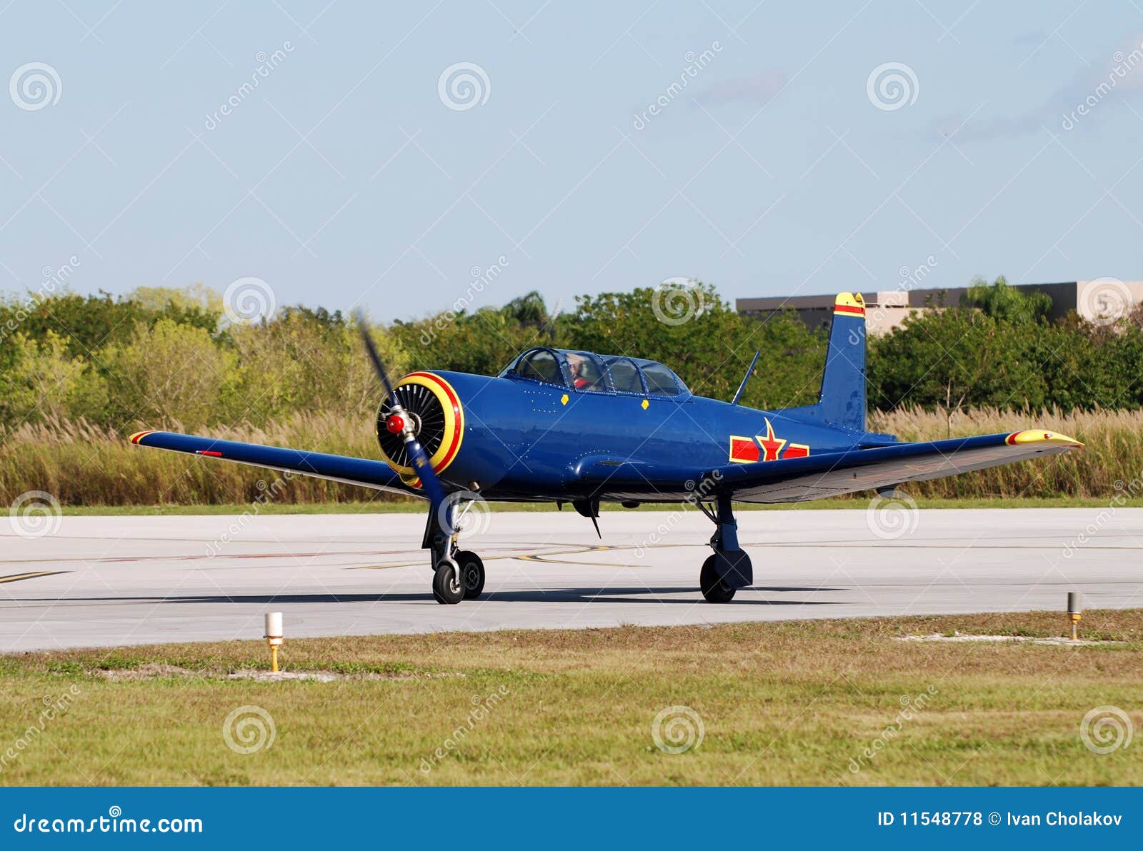 Light propeller airplane stock photo. Image of aviation 11548778