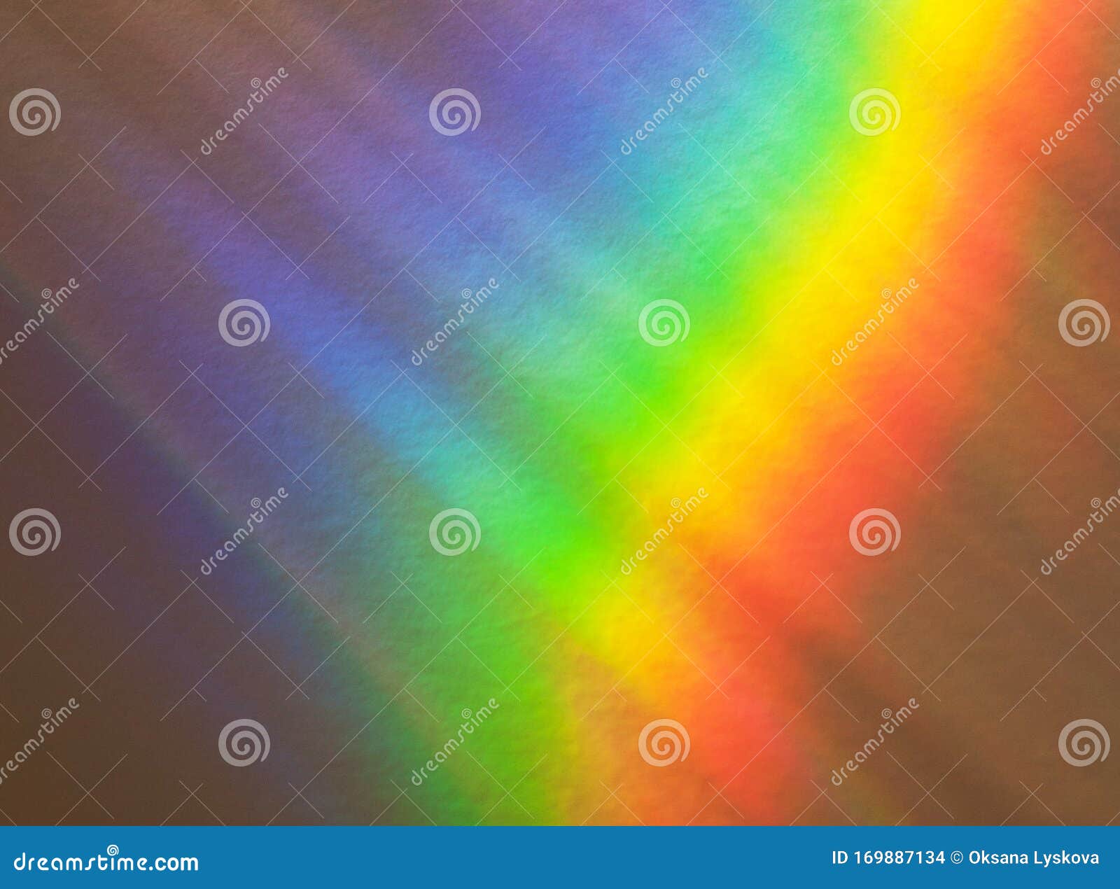 light refraction background image. rainbow blur reflection on stucco wall