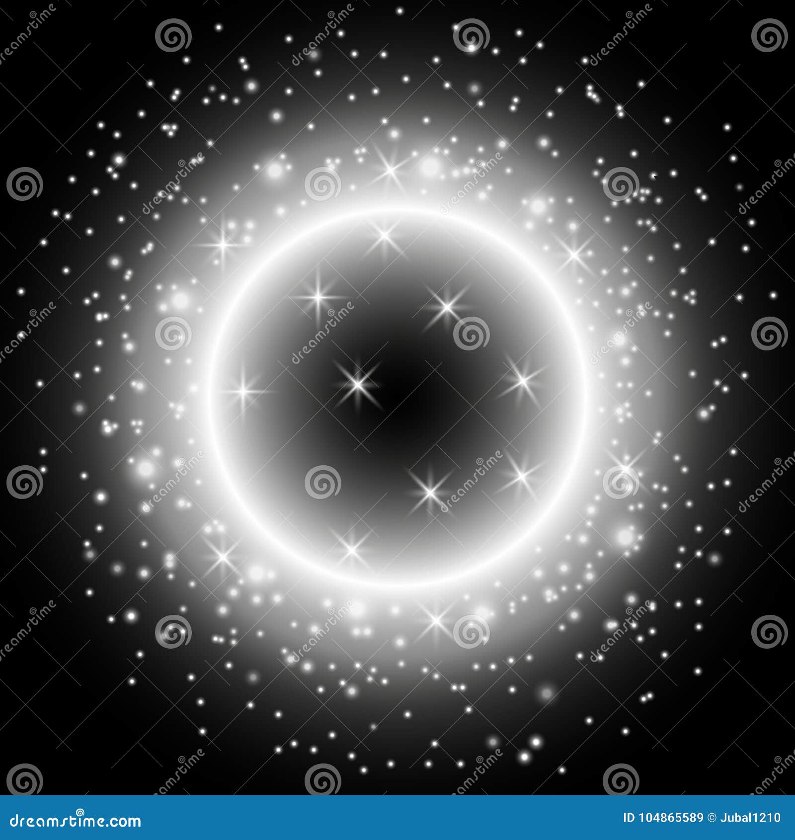 gold circle ring light effect on black background 13001971 Vector Art at  Vecteezy