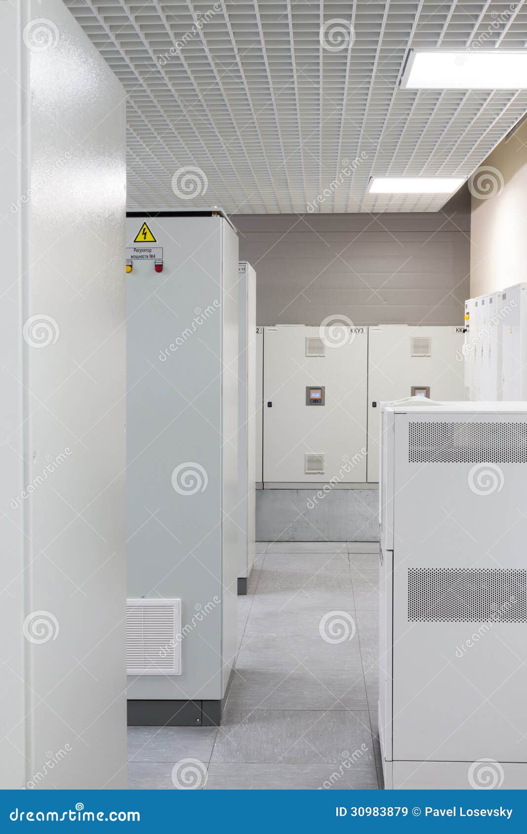Light Room with Rows of Racks with Equipment Stock Image Image of plant, data 30983879