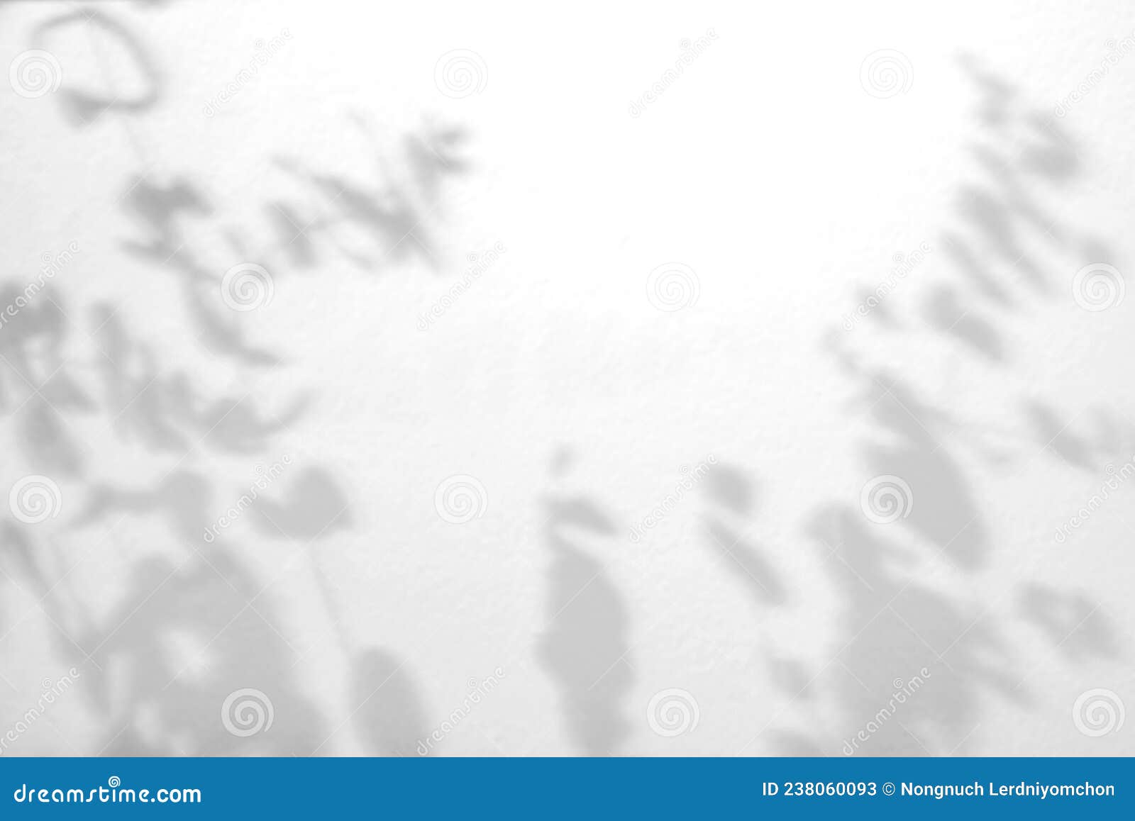 light and shadow natural leaves overlay effect on white  concrete texture background.silhouette abstract tropical leaf use for min