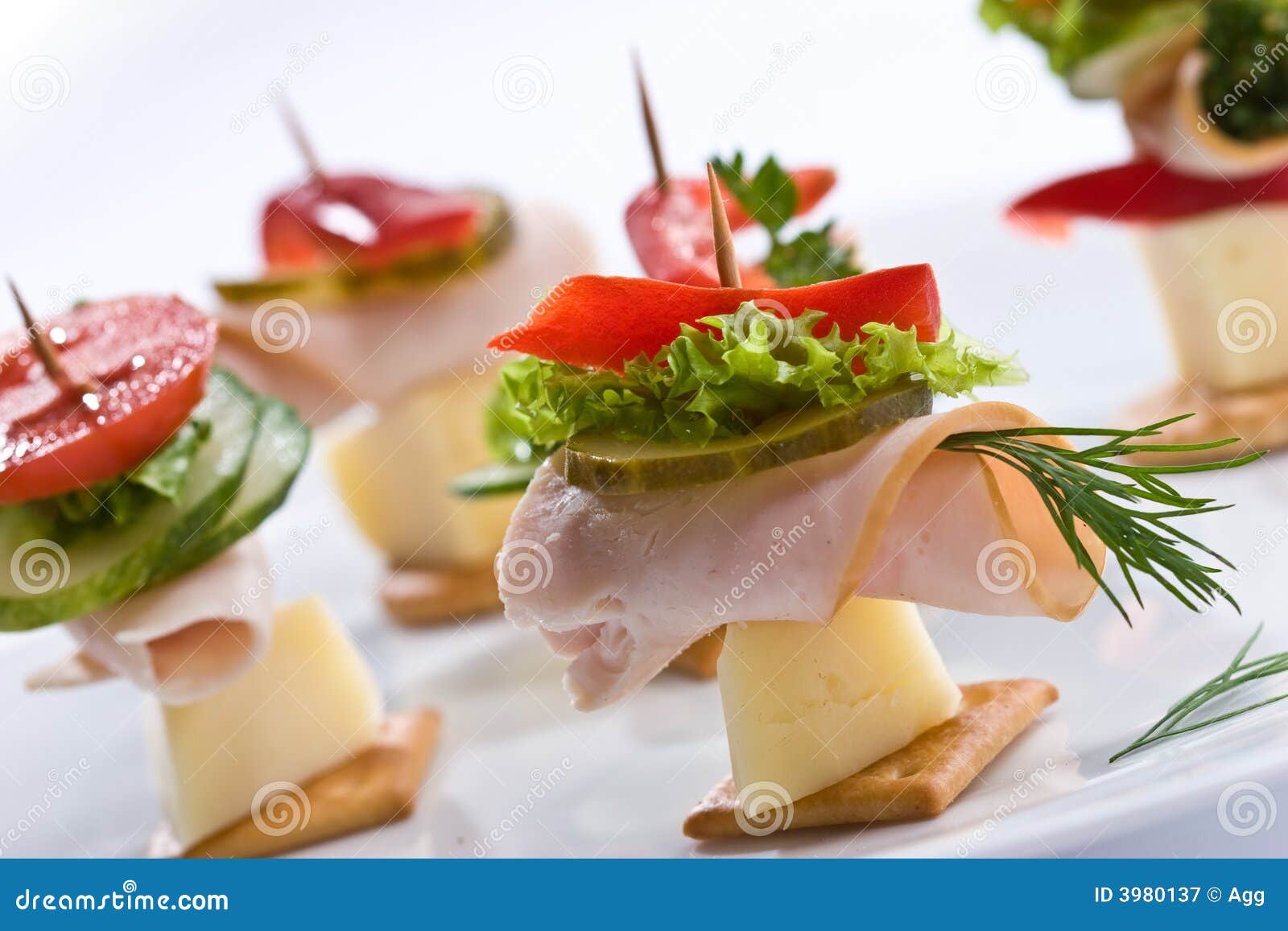 Light snack stock image. Image of hors, snack, appetizing 3980137
