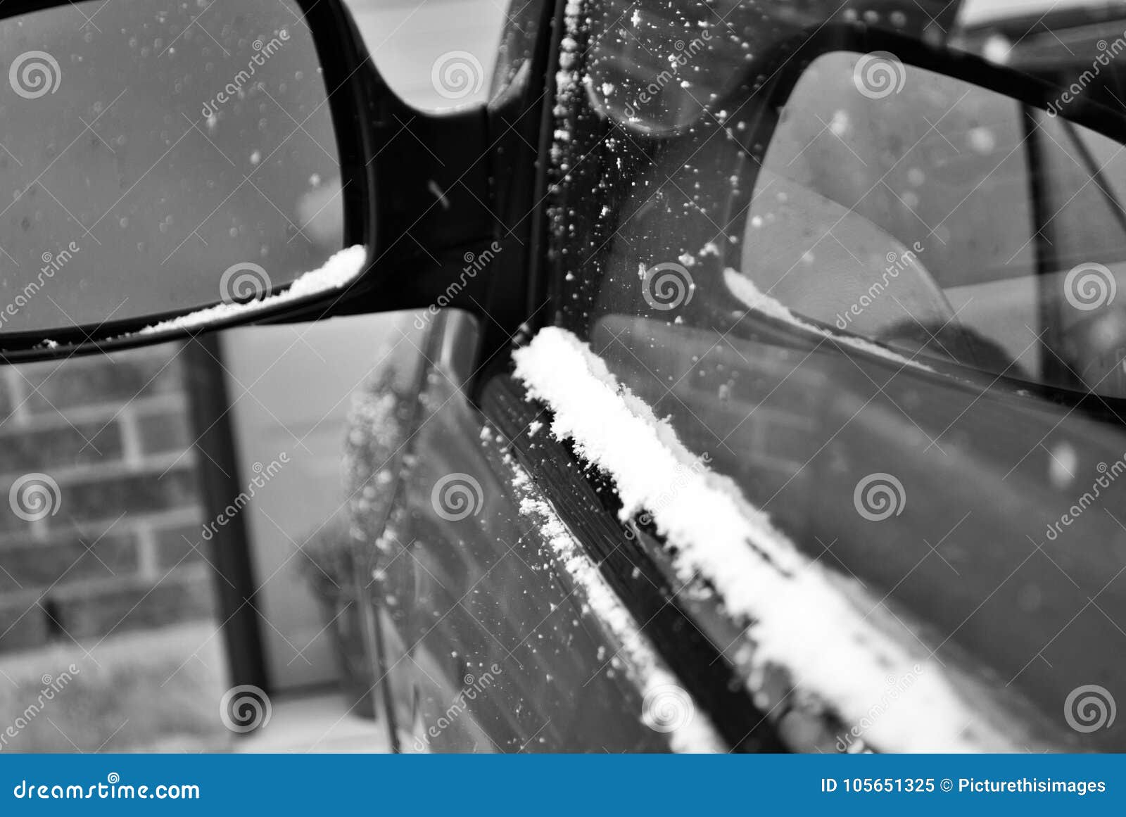 Light snow car stock image. Image of background, flake 105651325