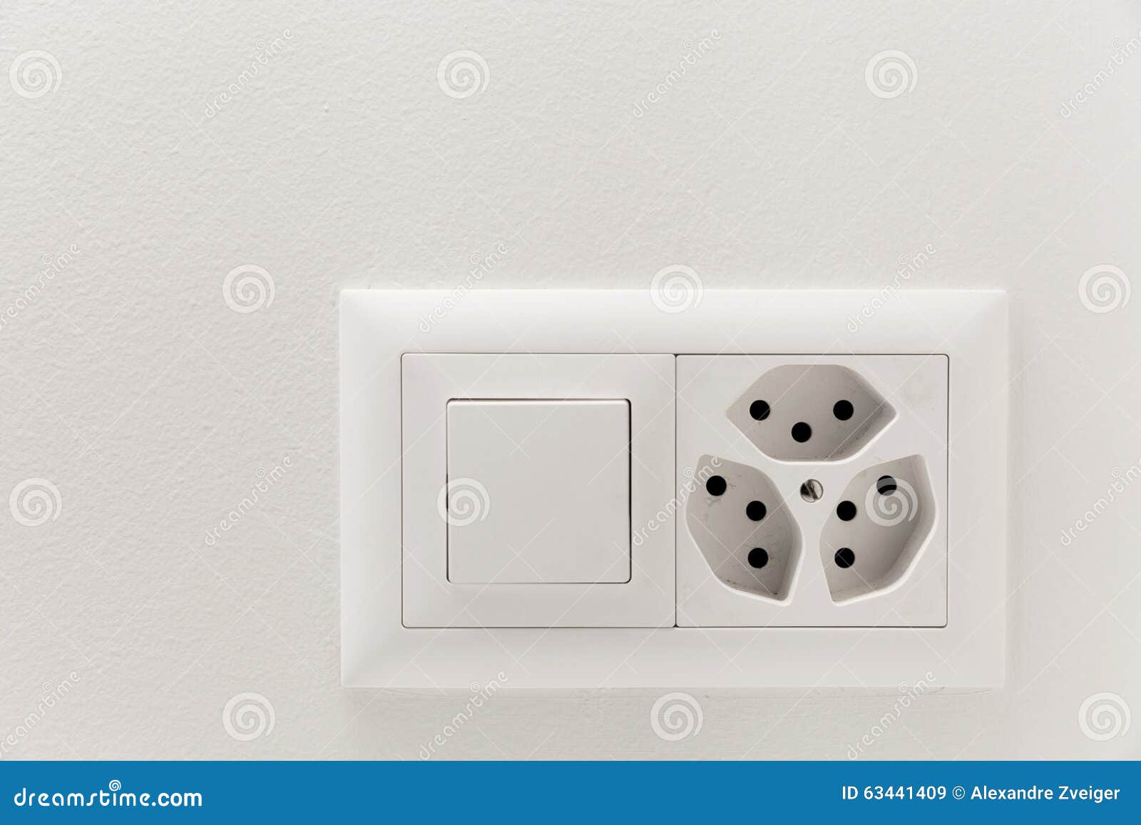 Light Switch and Electrical Outlet Stock Image Image of socket