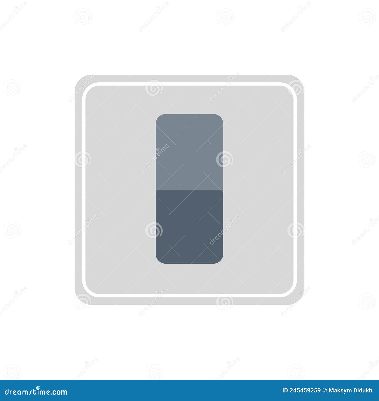 light switch on a white background. electrics.  . eps 10.