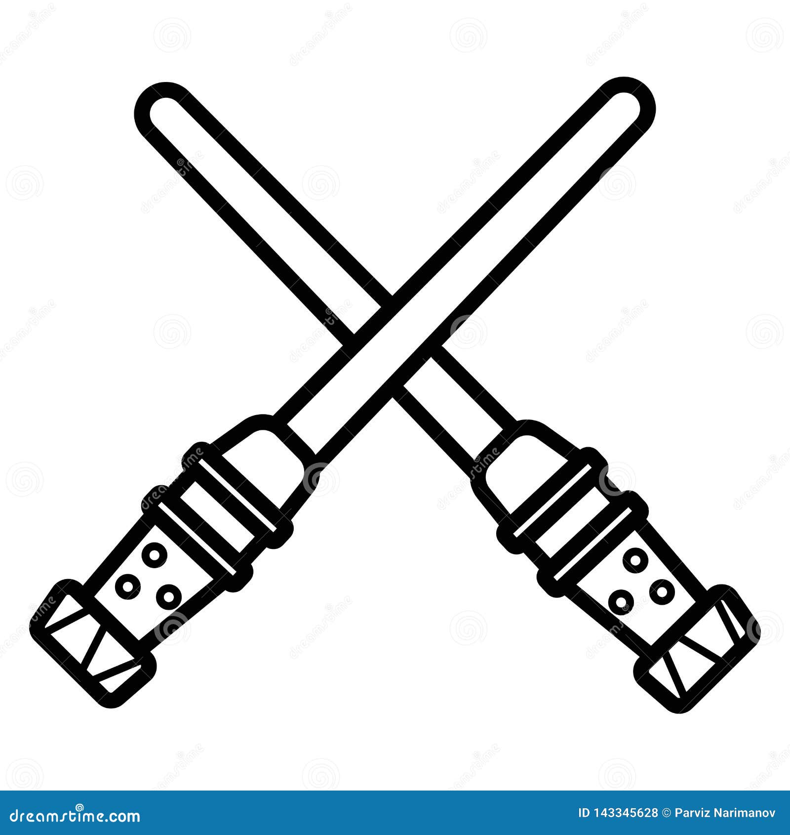 Light sword icon stock vector. Illustration of lightsaber - 143345628