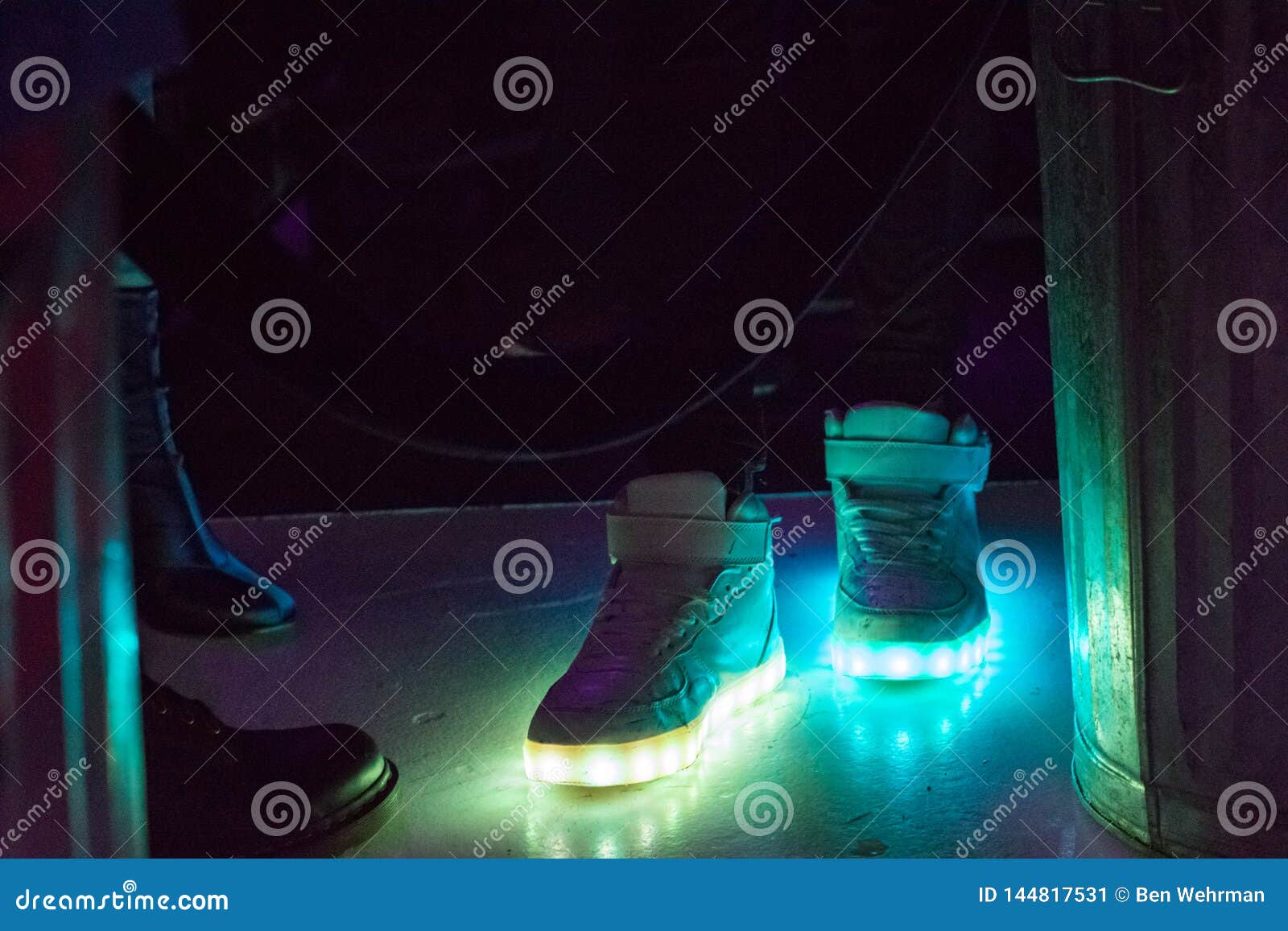 Light Up Shoes stock image. Image of sneakers, lights - 144817531