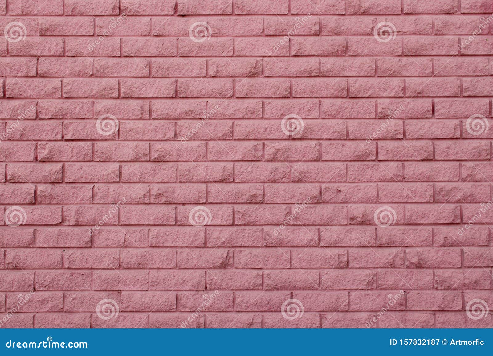 Light Urban Pink Brick Wall Textured Background Stock Image Image of