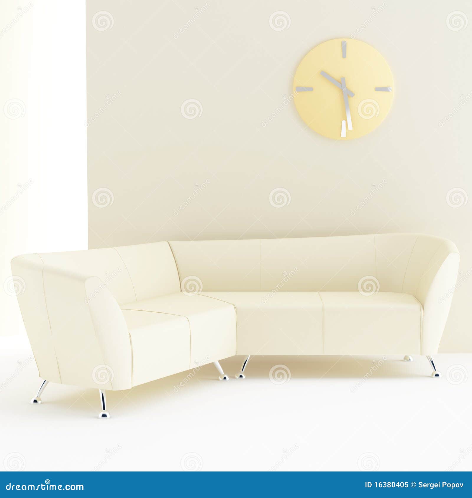Light yellow interior stock illustration. Illustration of home 16380405