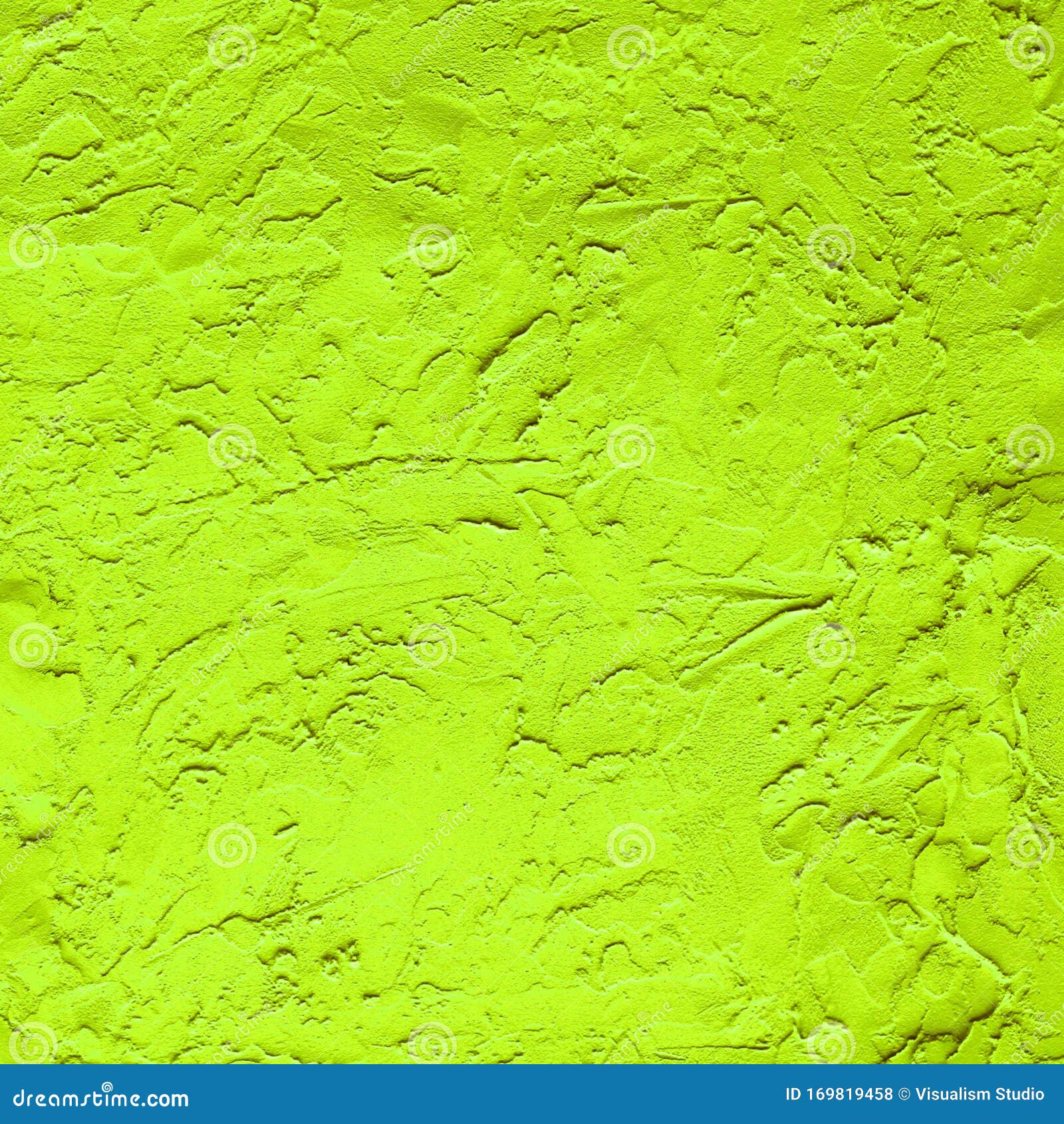 The Light Yellow Wall Texture Covered with Decorative Plaster