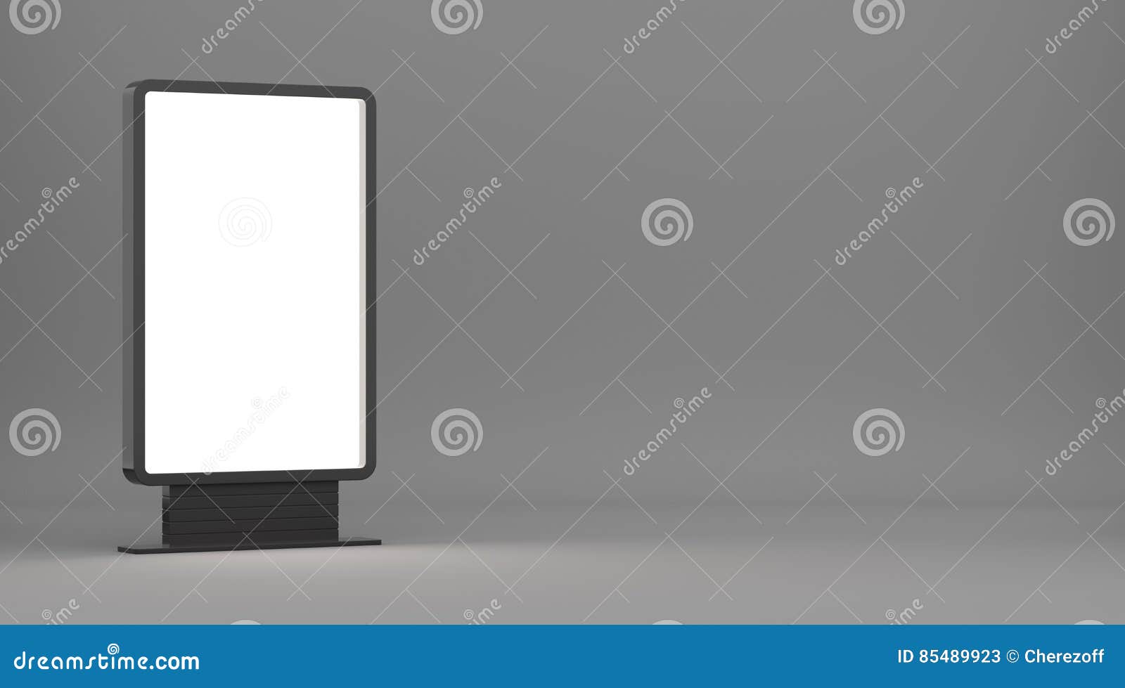Lightboxes on Gray Studio Background Stock Illustration Illustration
