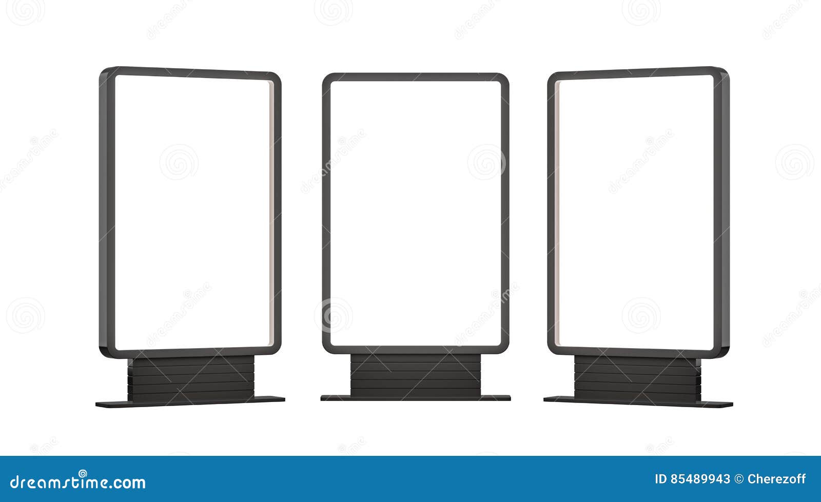 lightboxes  on white background