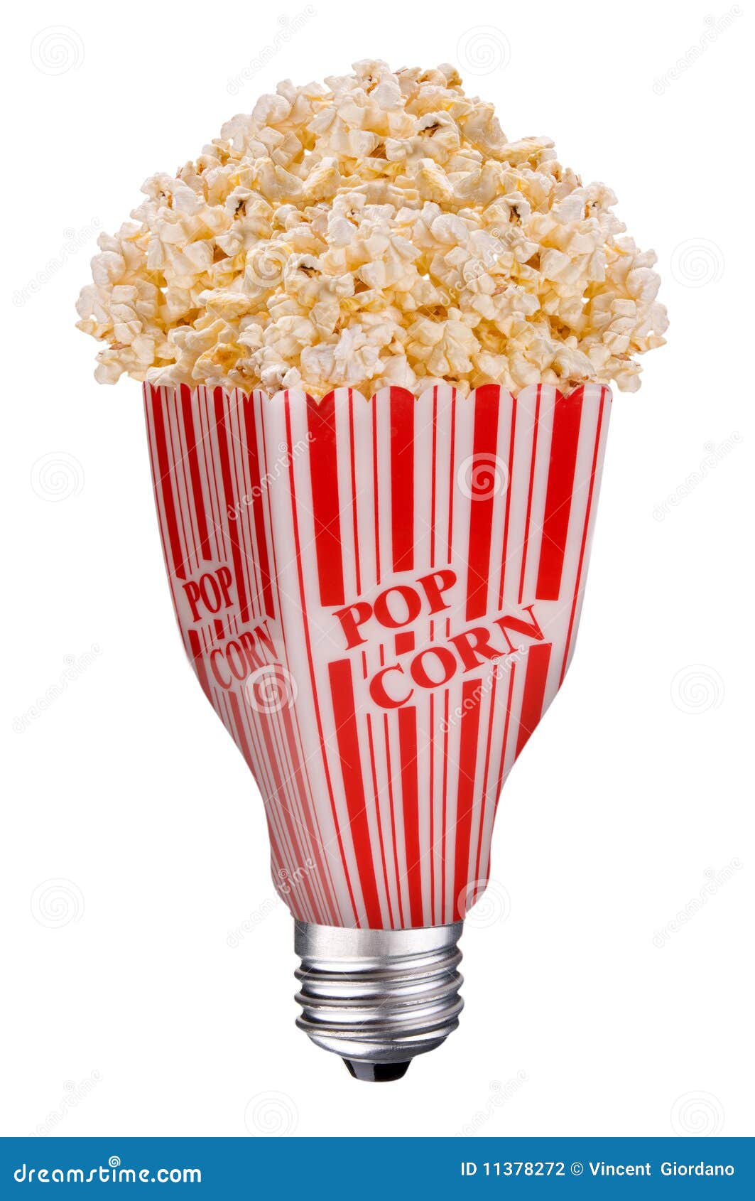 Lightbulb popcorn stock photo. Image of solutions, lamp 11378272