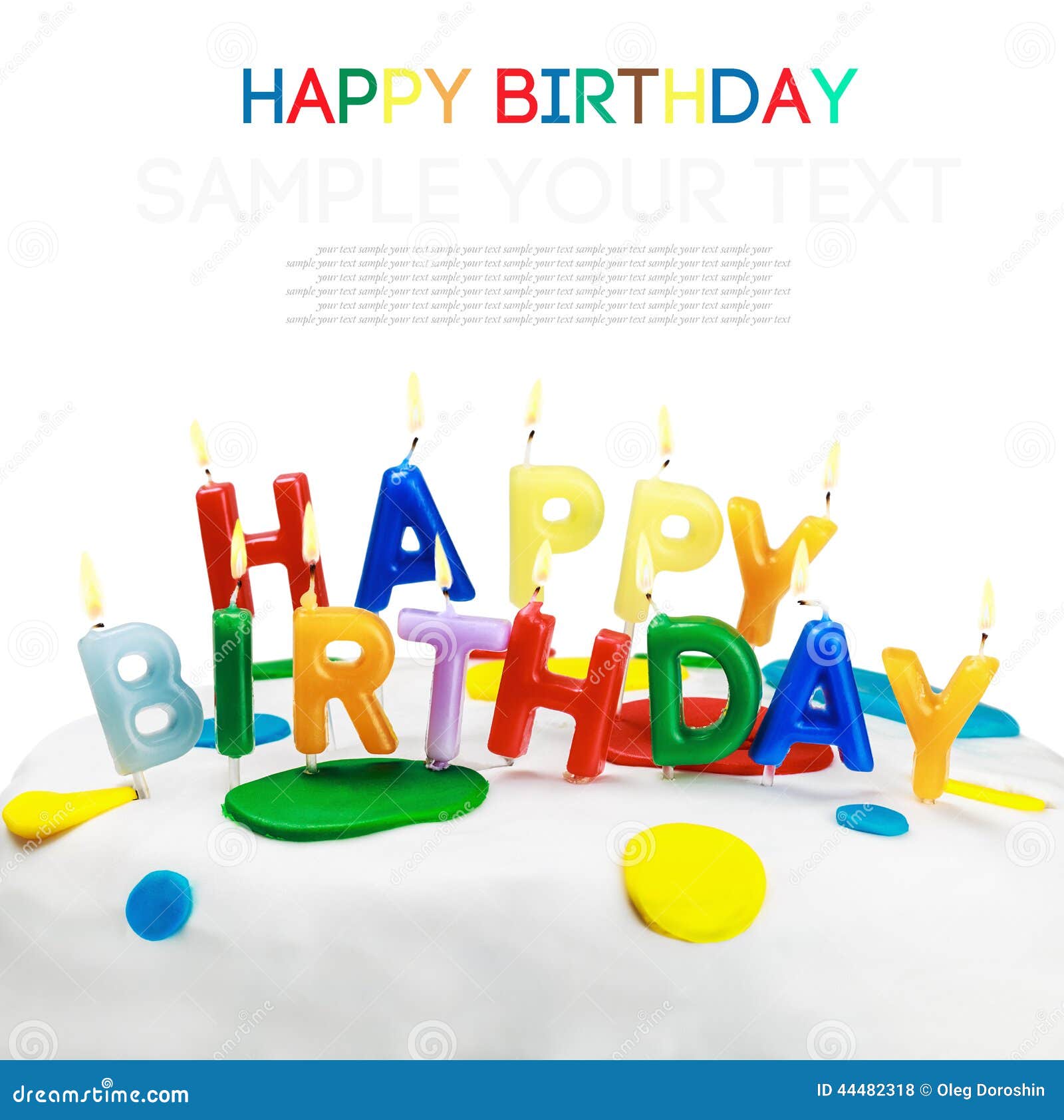 White Birthday Candles Stock Photography 14311232